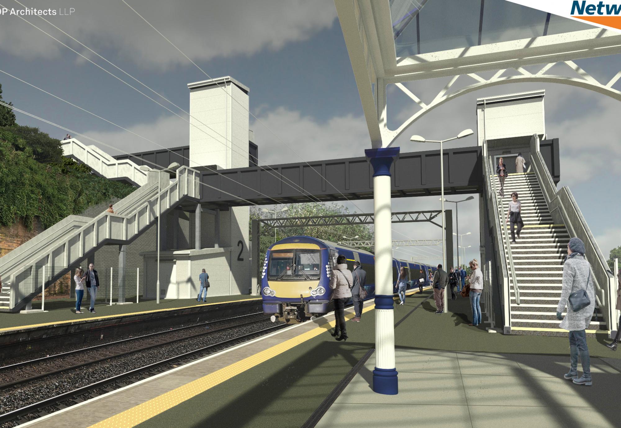 Port Glasgow station AfA artist impression, via Network Rail