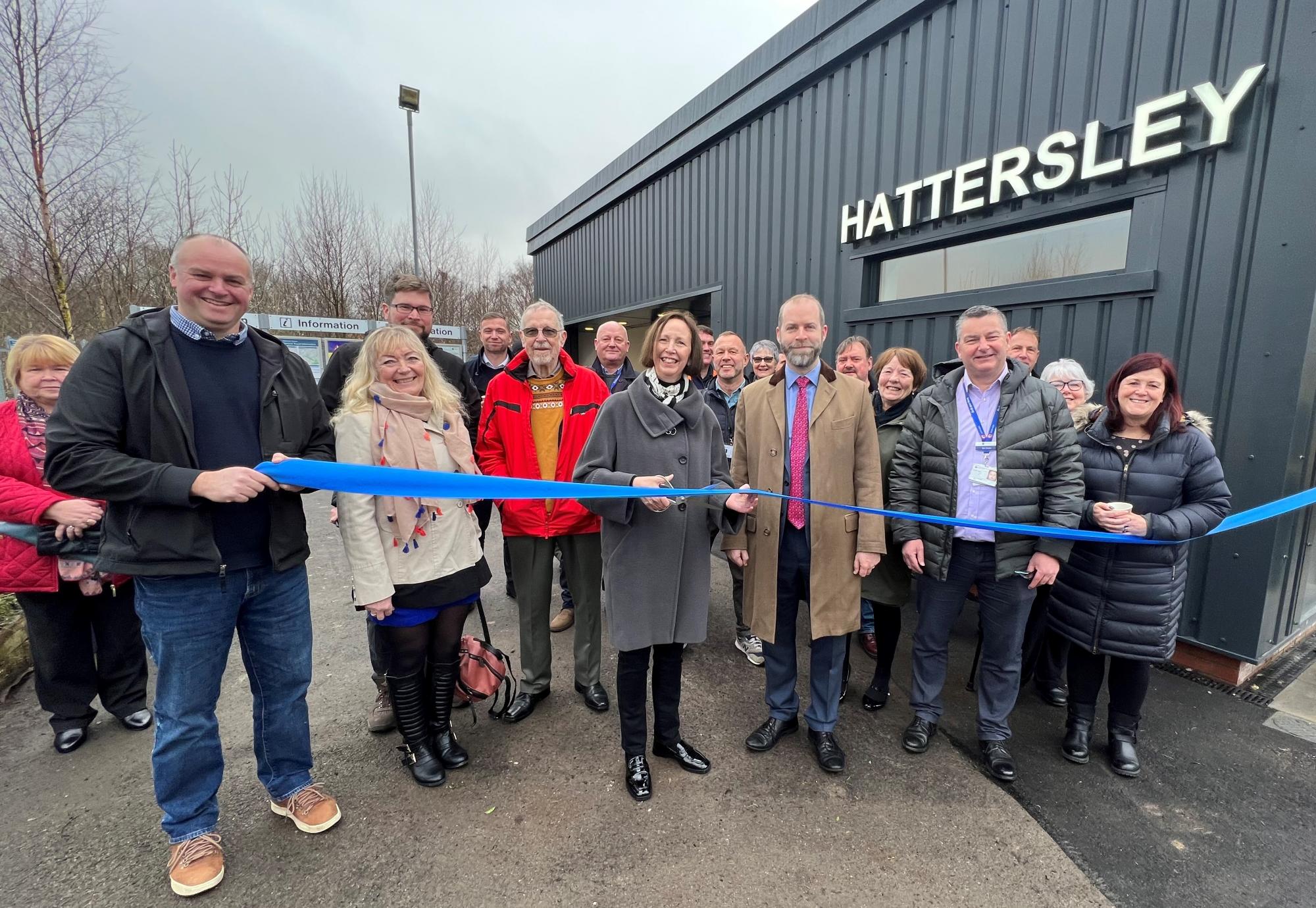 Hattersley station grand opening, via Northern 