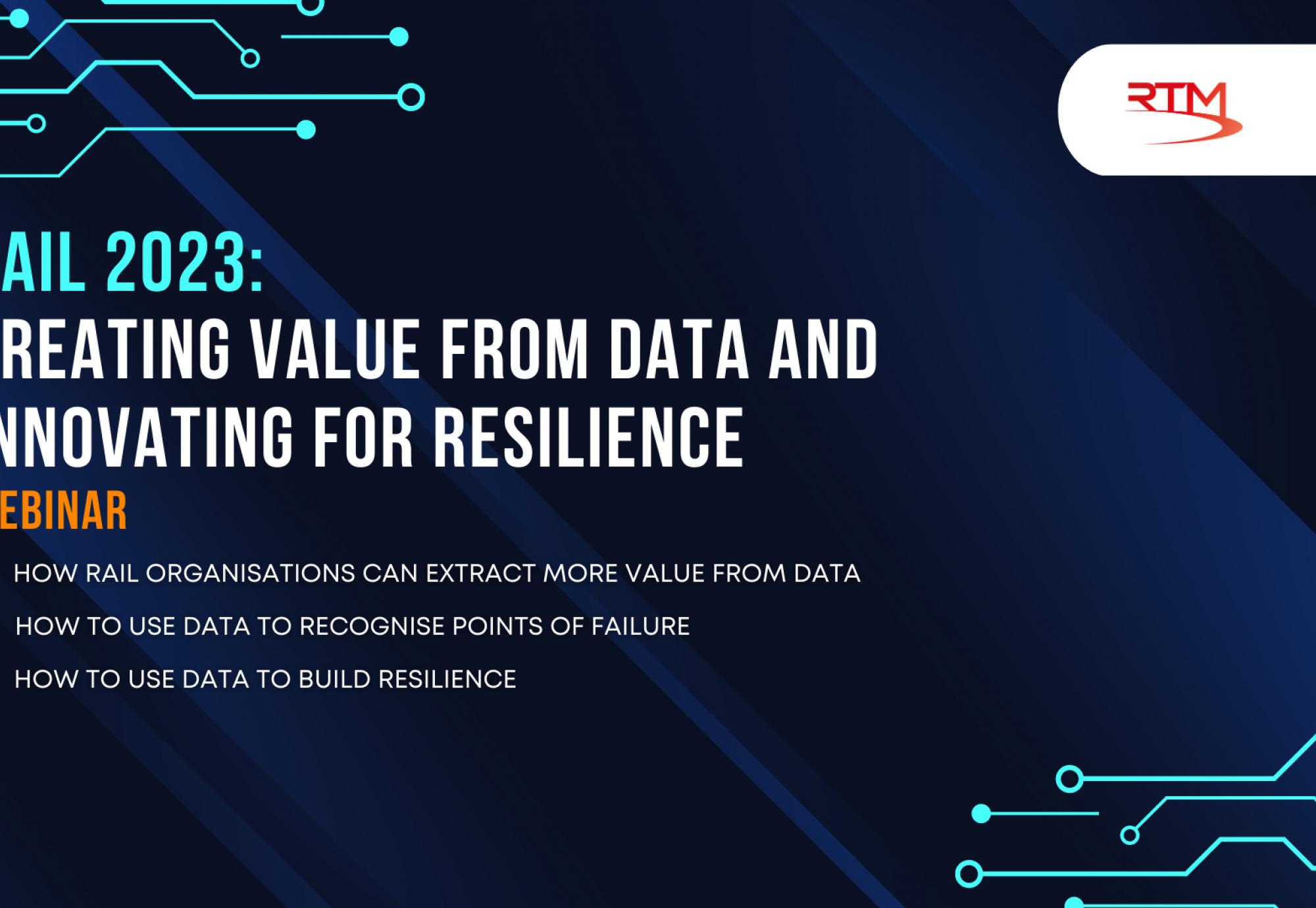 Rail 2023: Creating value from data and innovating for resilience