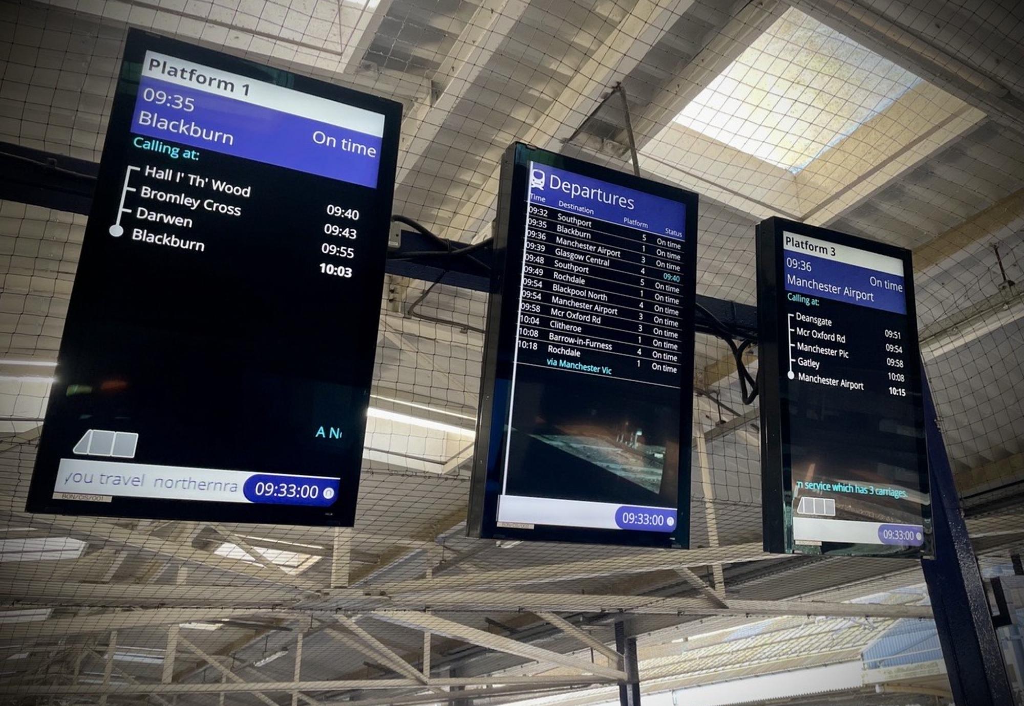 New information screens, via Northern 