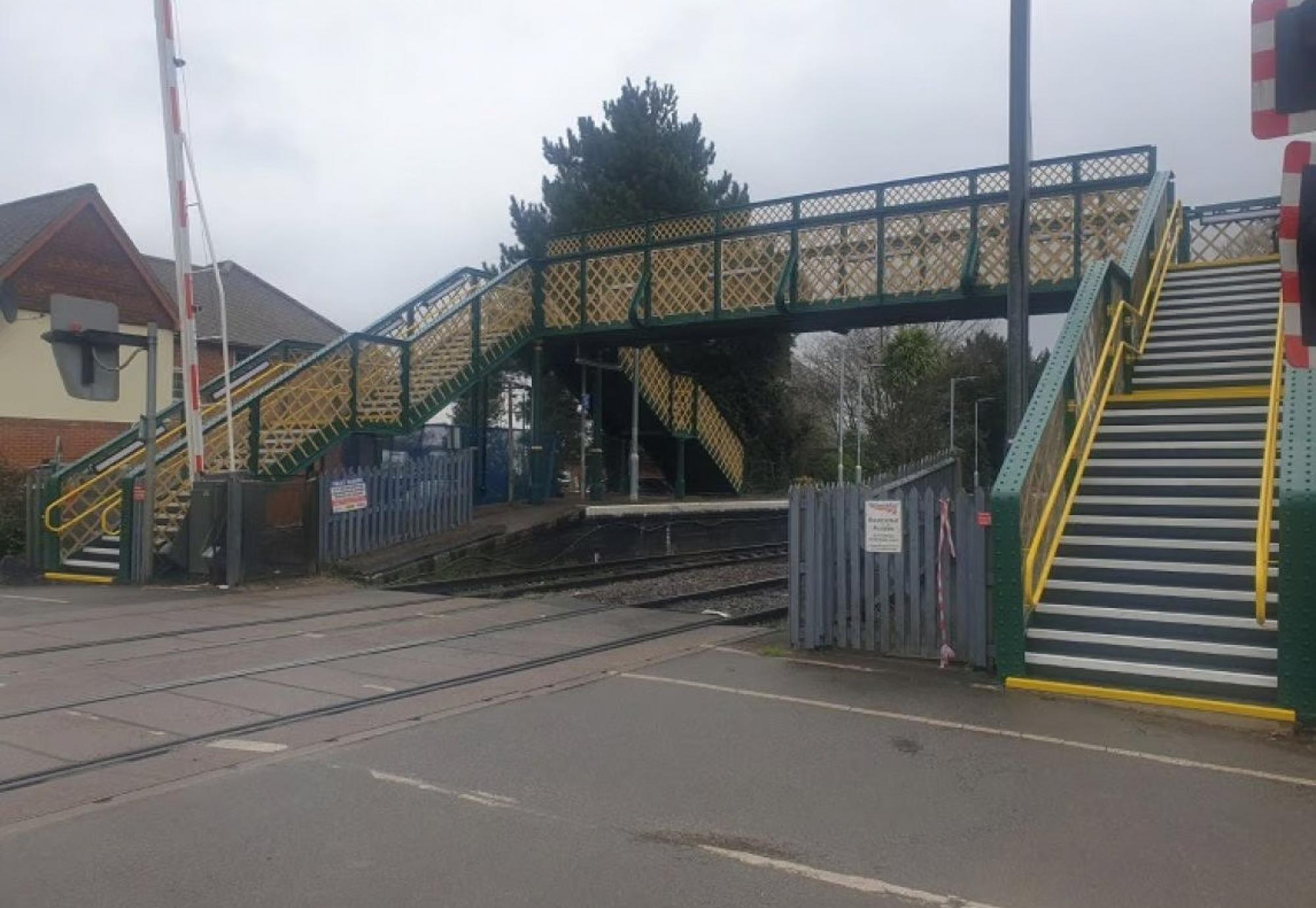 Trimley footbridge, via Greater Anglia 