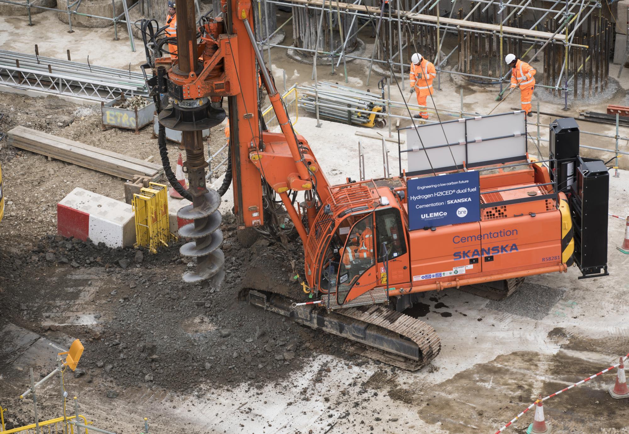 Piling on HS2's london site, via HS2 