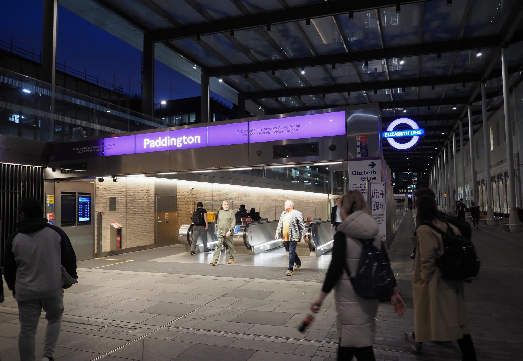 Elizabeth Line Paddington entrance, Via Istock 