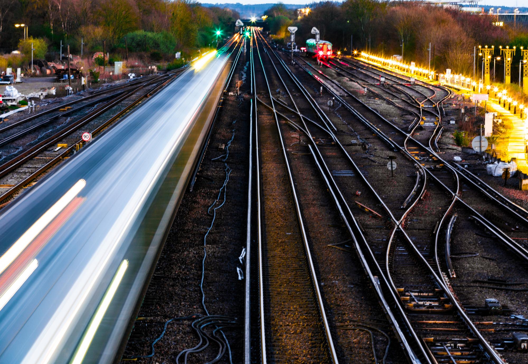 Blurred rail image, via Istock 