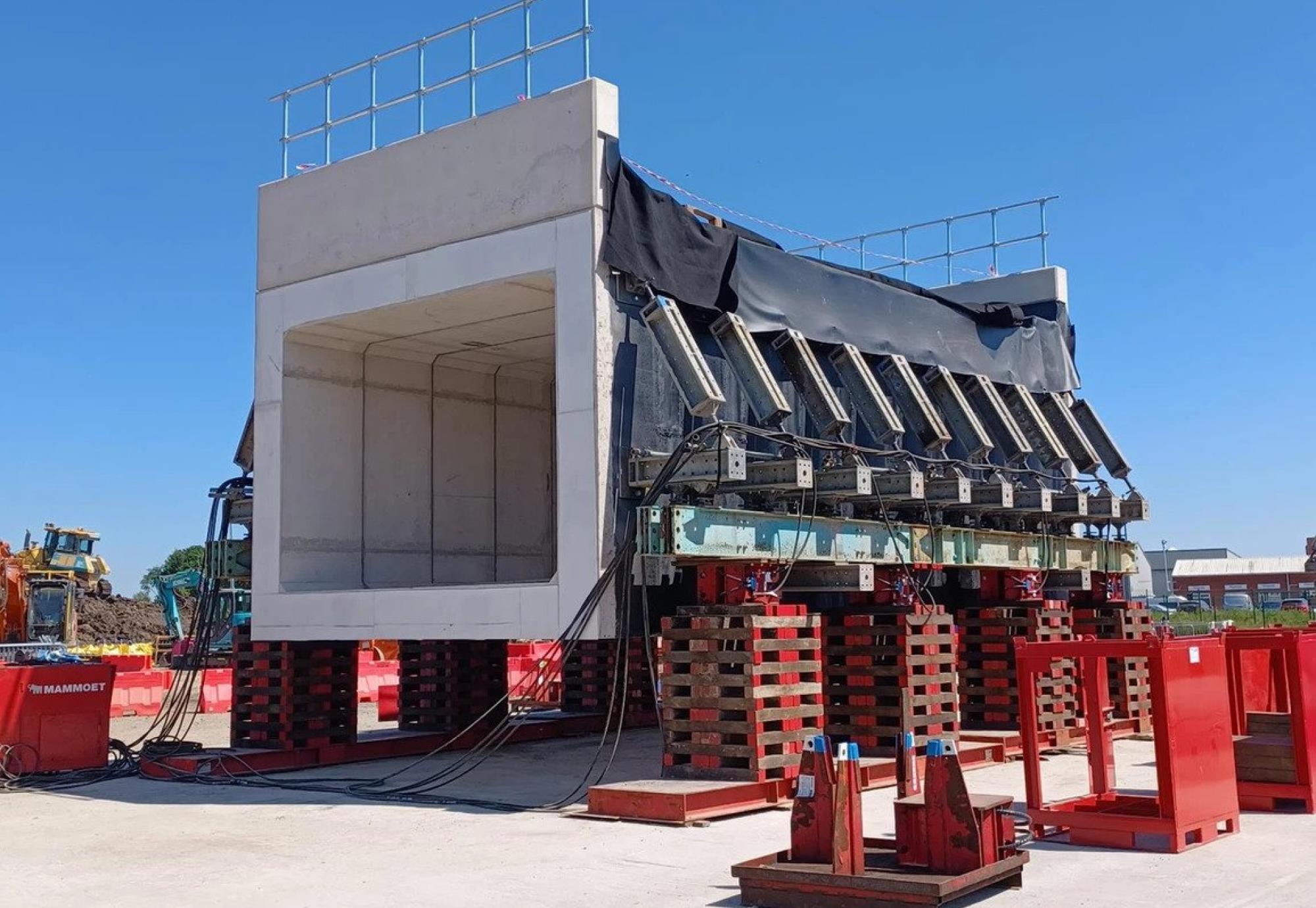 Northumberland Line works continue as underpass in North Tyneside is installed