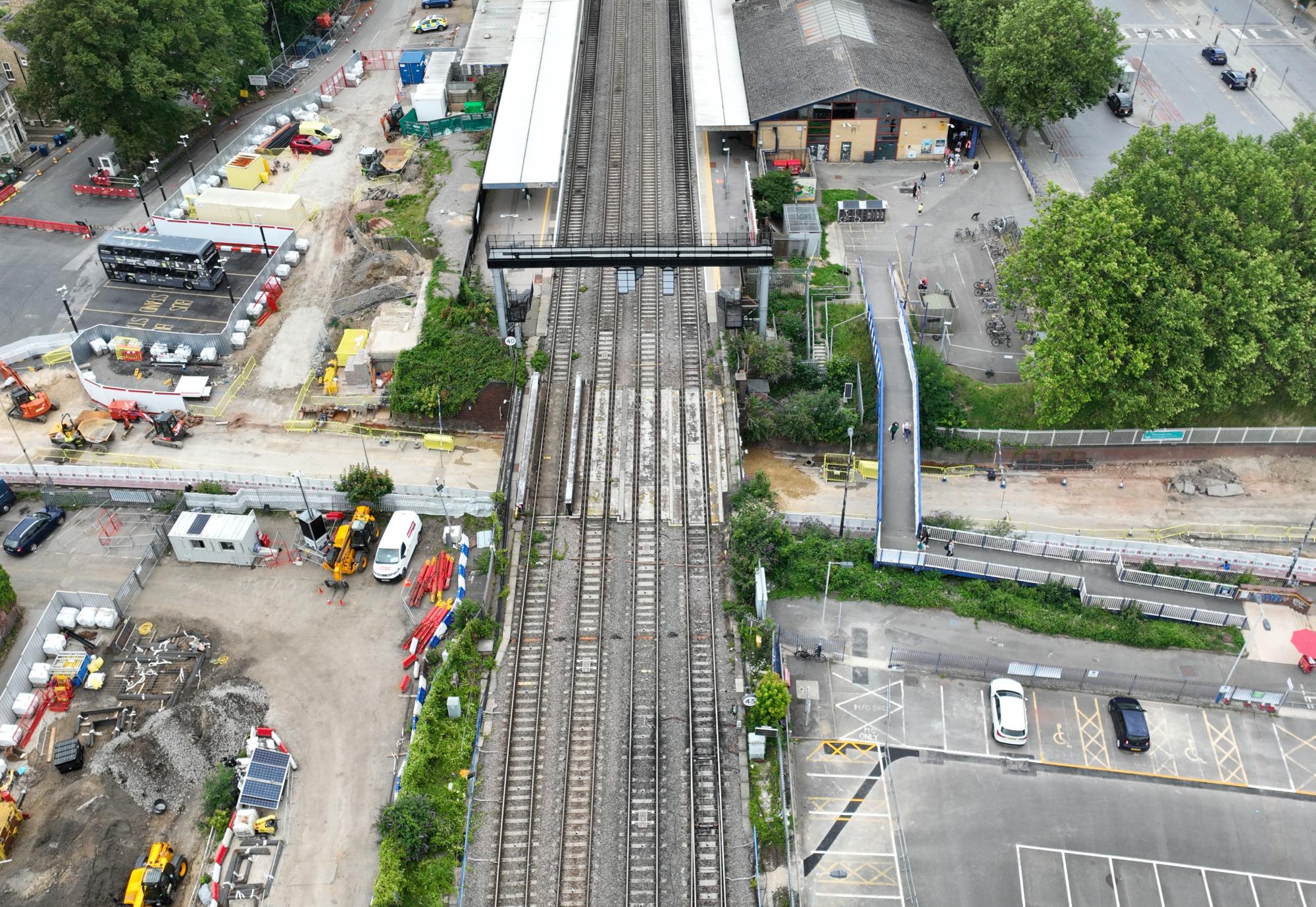 Botley Road bridge depicting rail infrastructure upgrades
