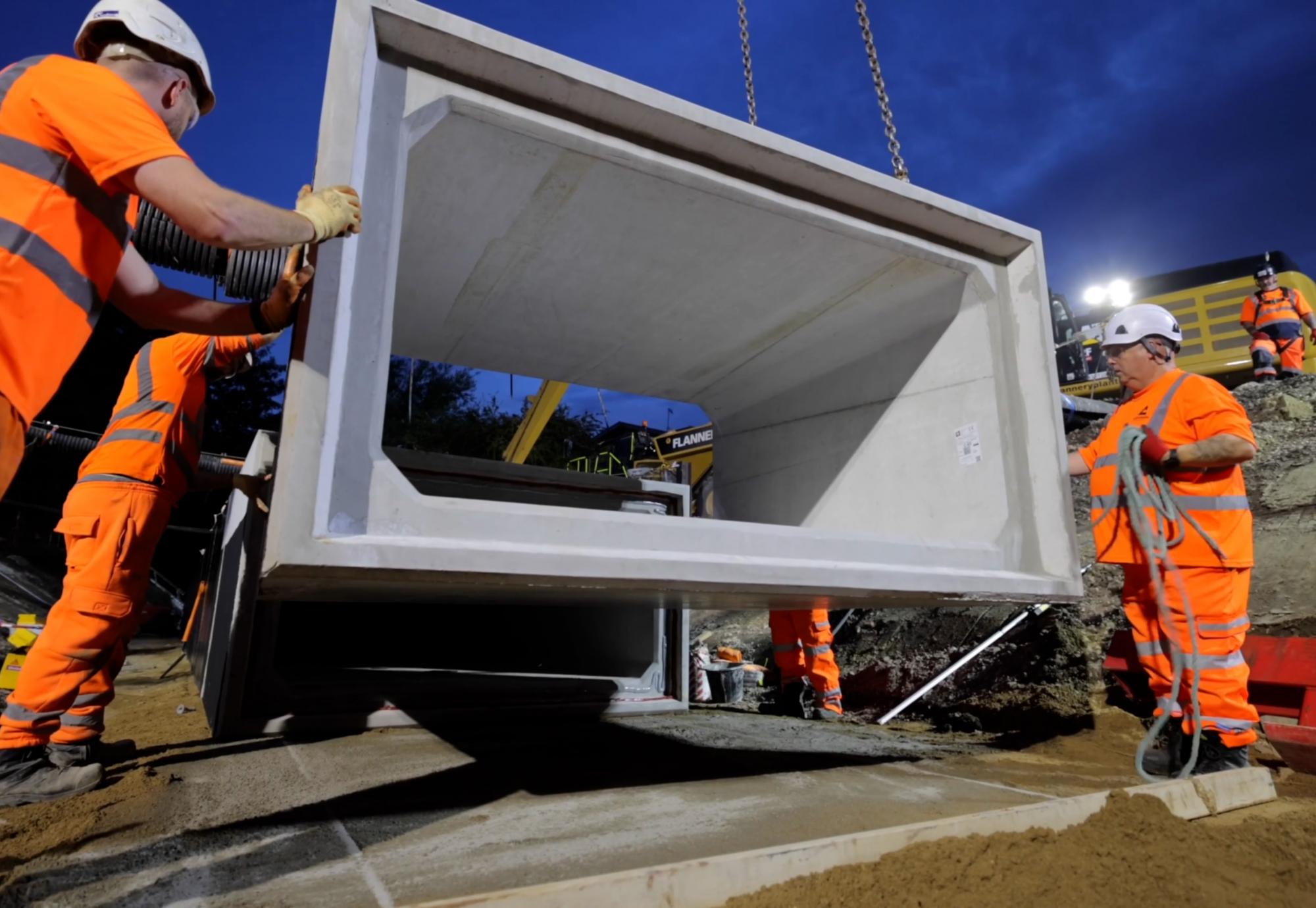 Railway repairs complete in Aylesbury as Network Rail install culvert replacement