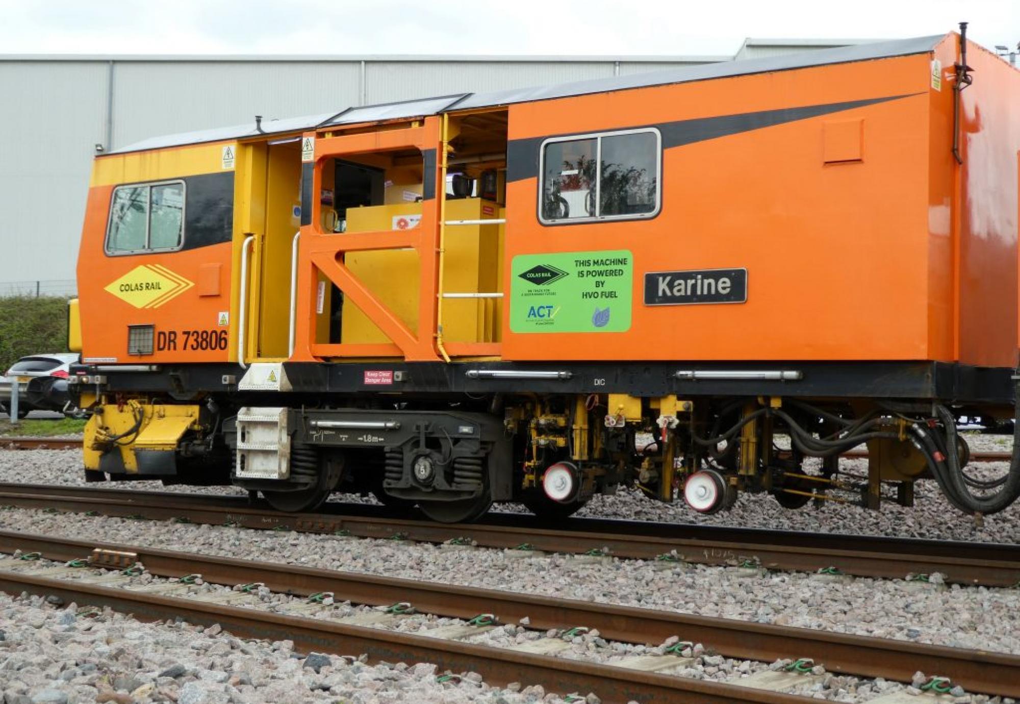 Colas Rail trialling HVO fuel on its fleet