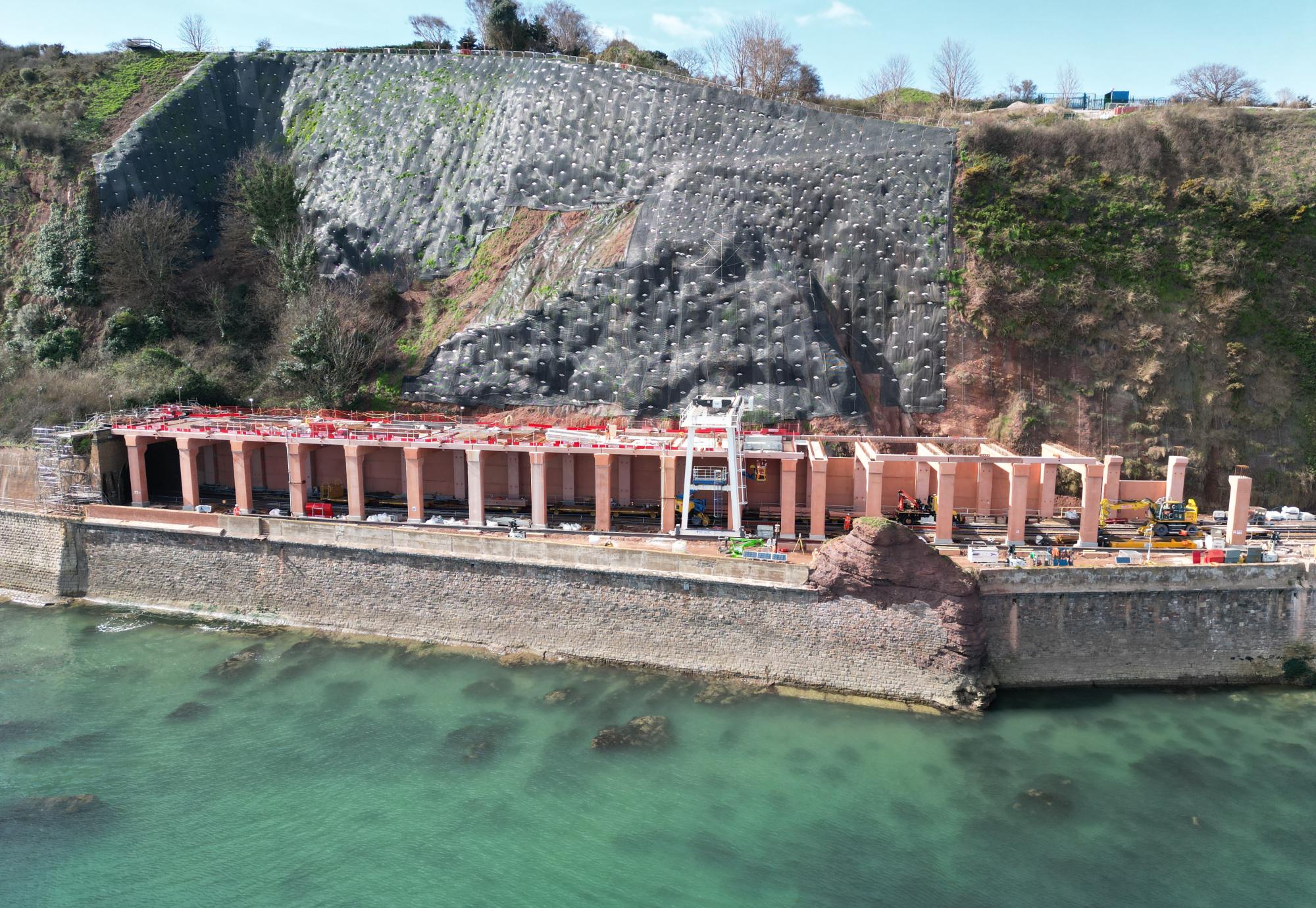 Network Rail looks to next stage of programme  as rockfall shelter completed 