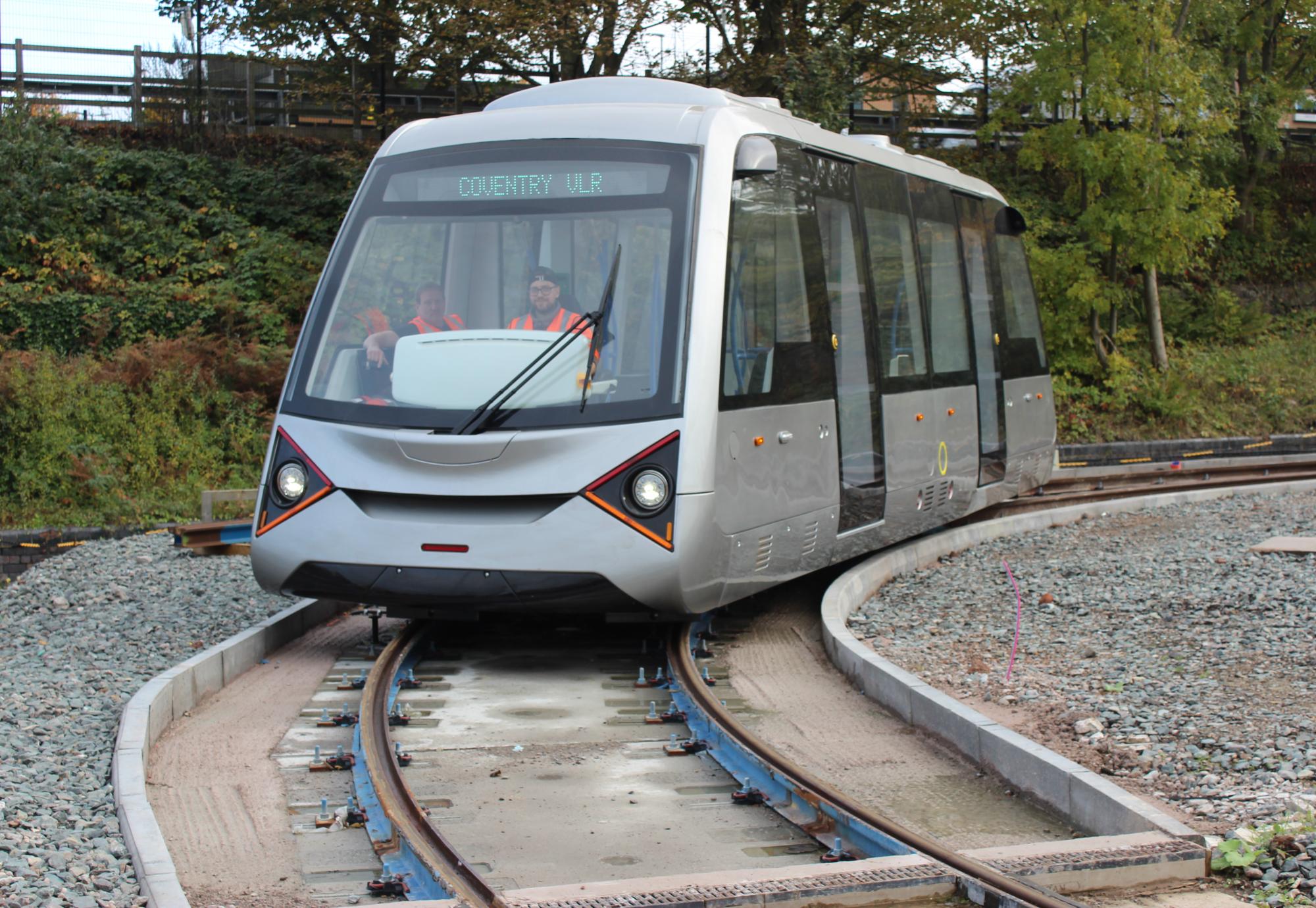 Coventry Very Light Rail vehicle tested on revolutionary track for first time