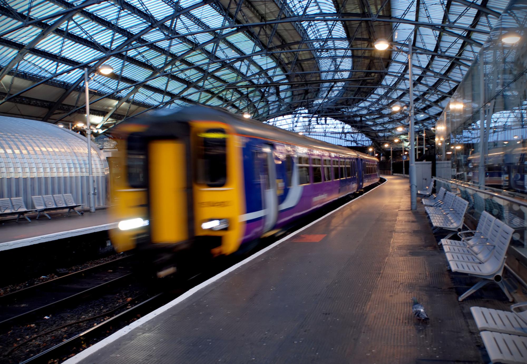 Northern train at Liverpool Lime Street station