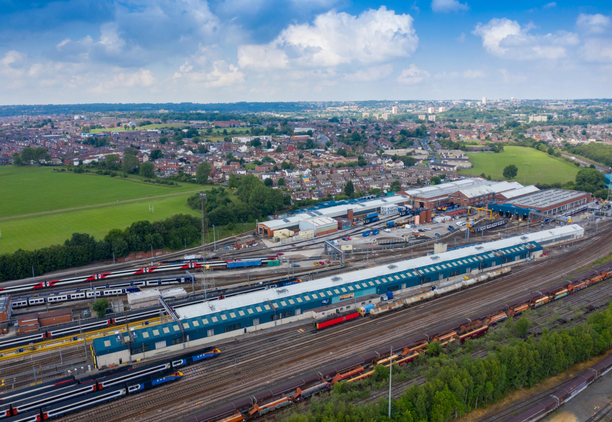 Image of Halton rail yard in North Yorkshire
