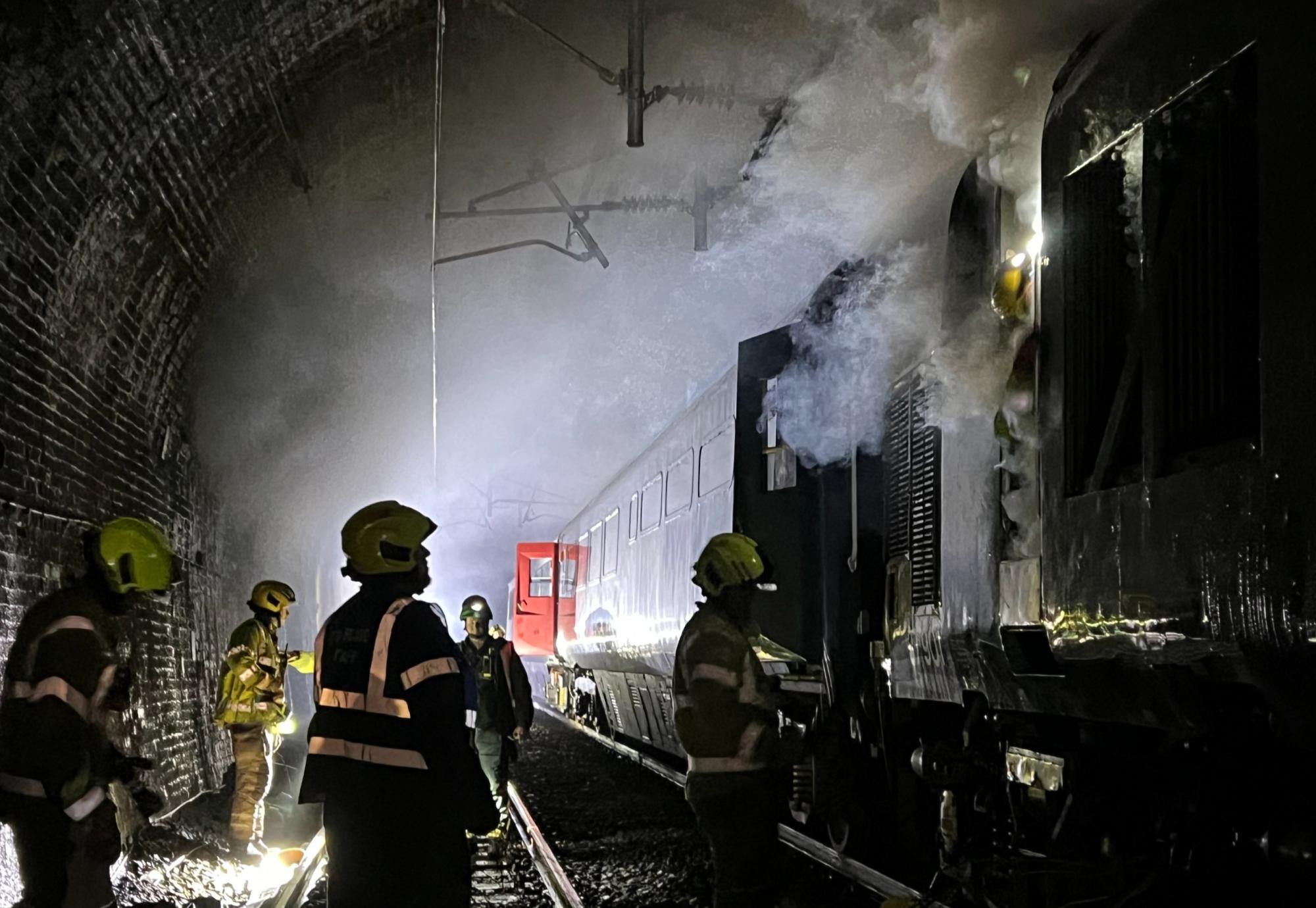 Network Rail image of emergency response training at Sutton Coldfield station in the West Midlands