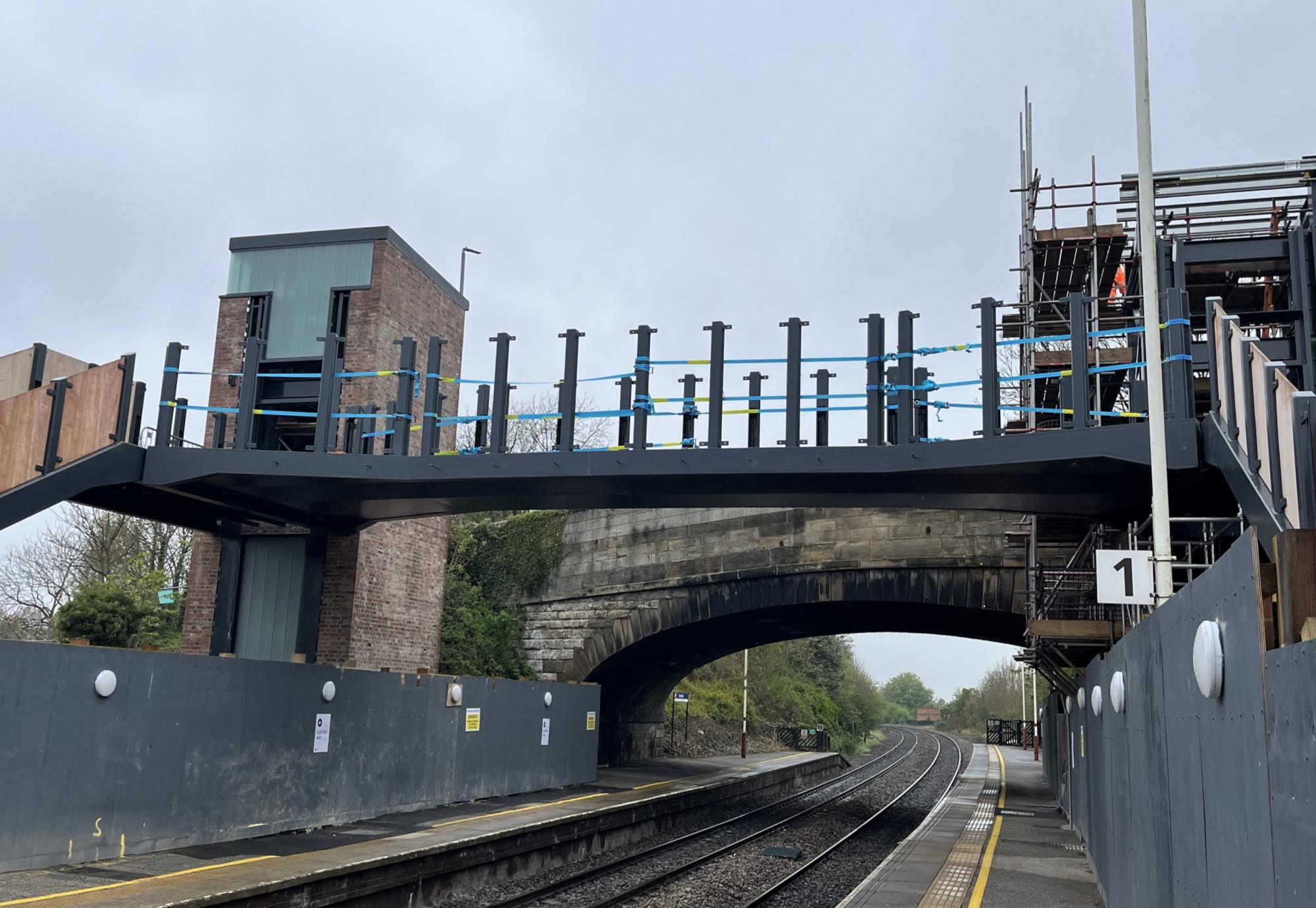 New bridge deck installed at Garforth station, Network Rail