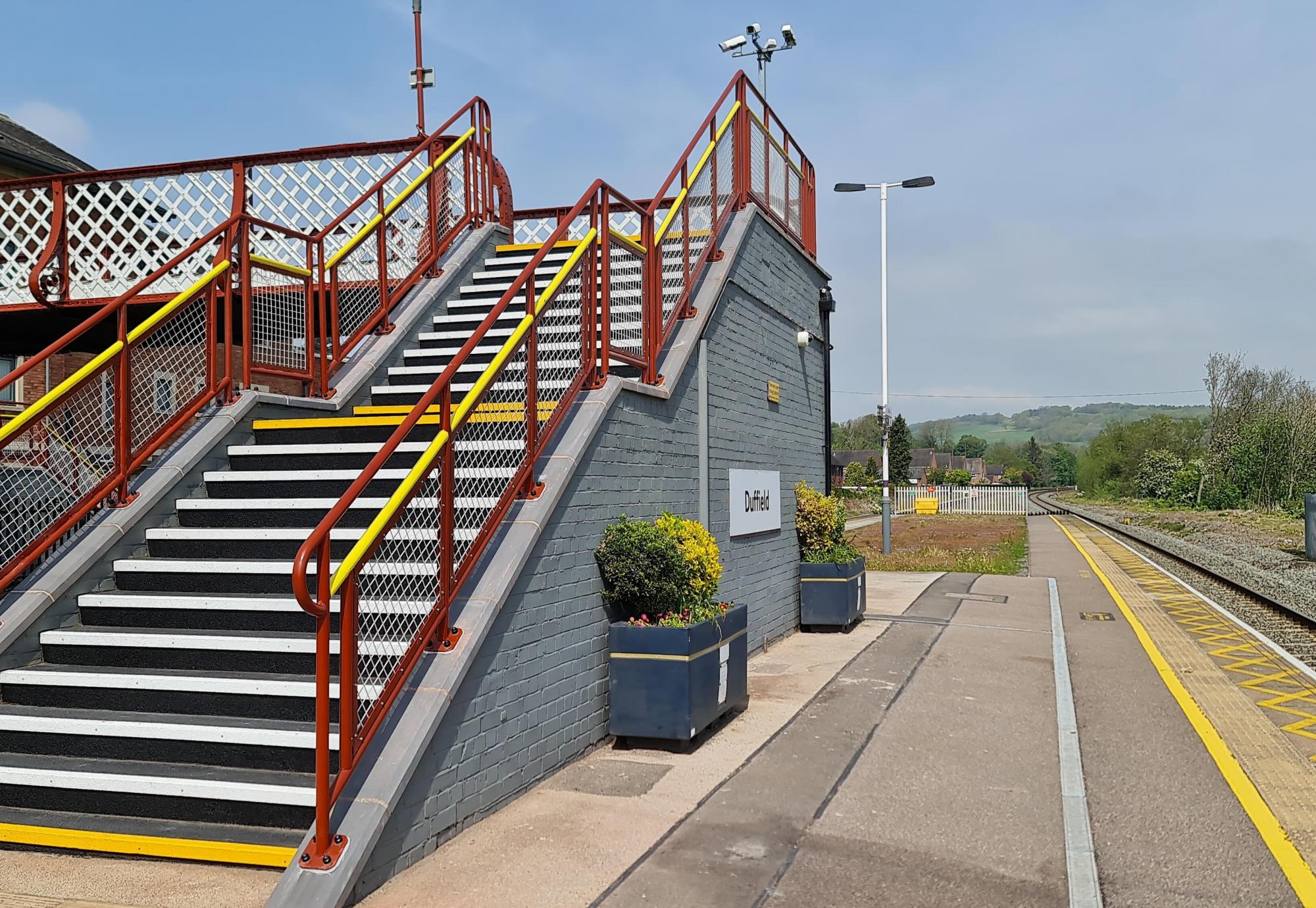 Duffield station footbridge