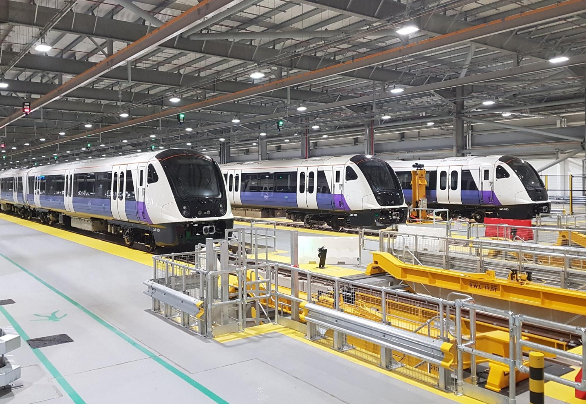 Aventra fleet at Old Oak Common