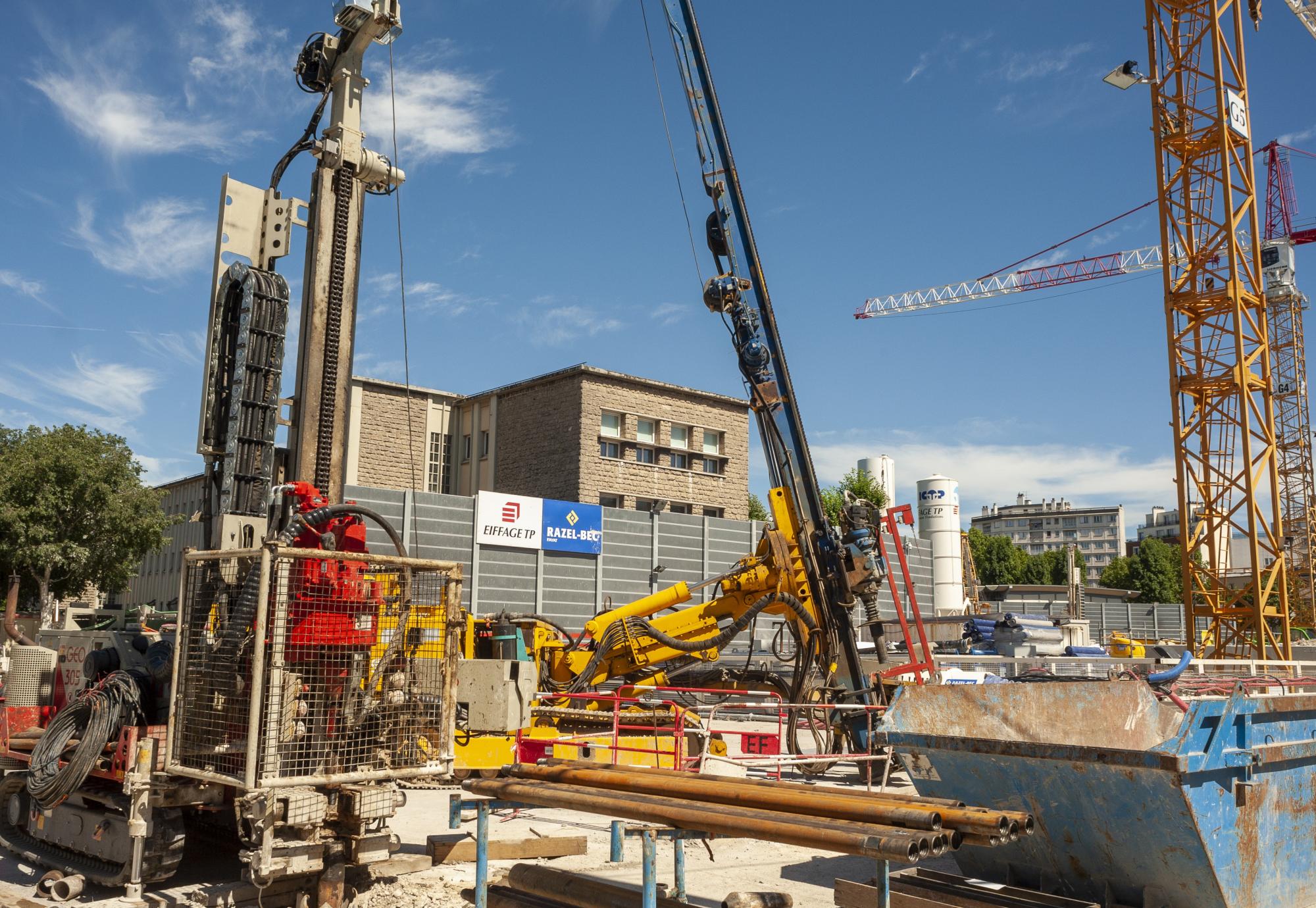 Construction work on Line 14