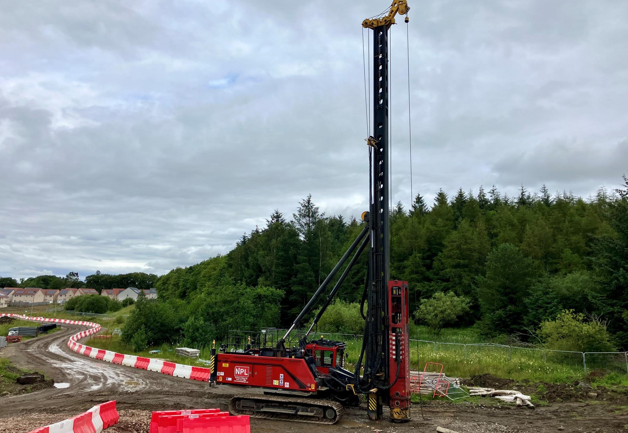 Image of a piling rig