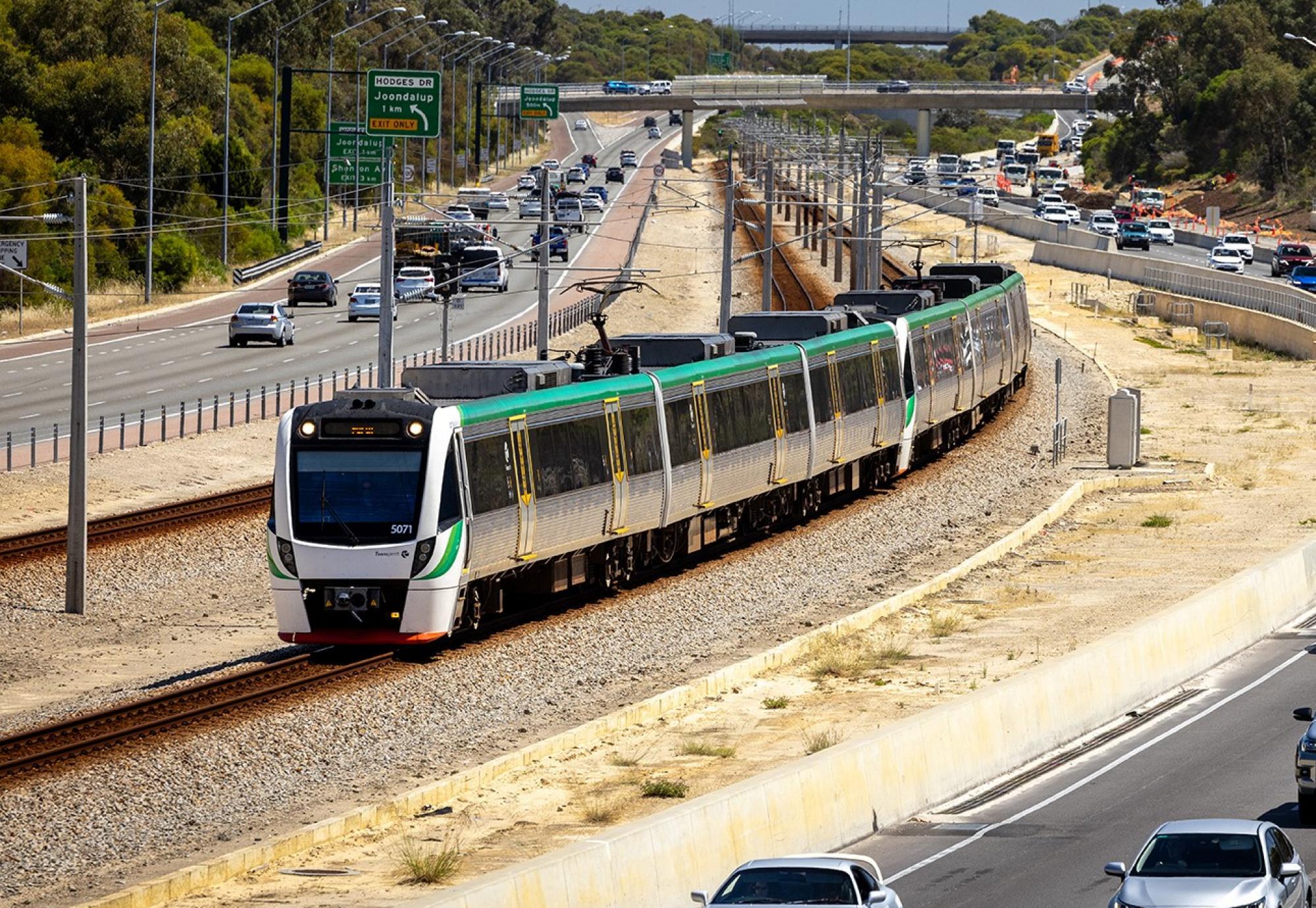 Passenger train in Australia
