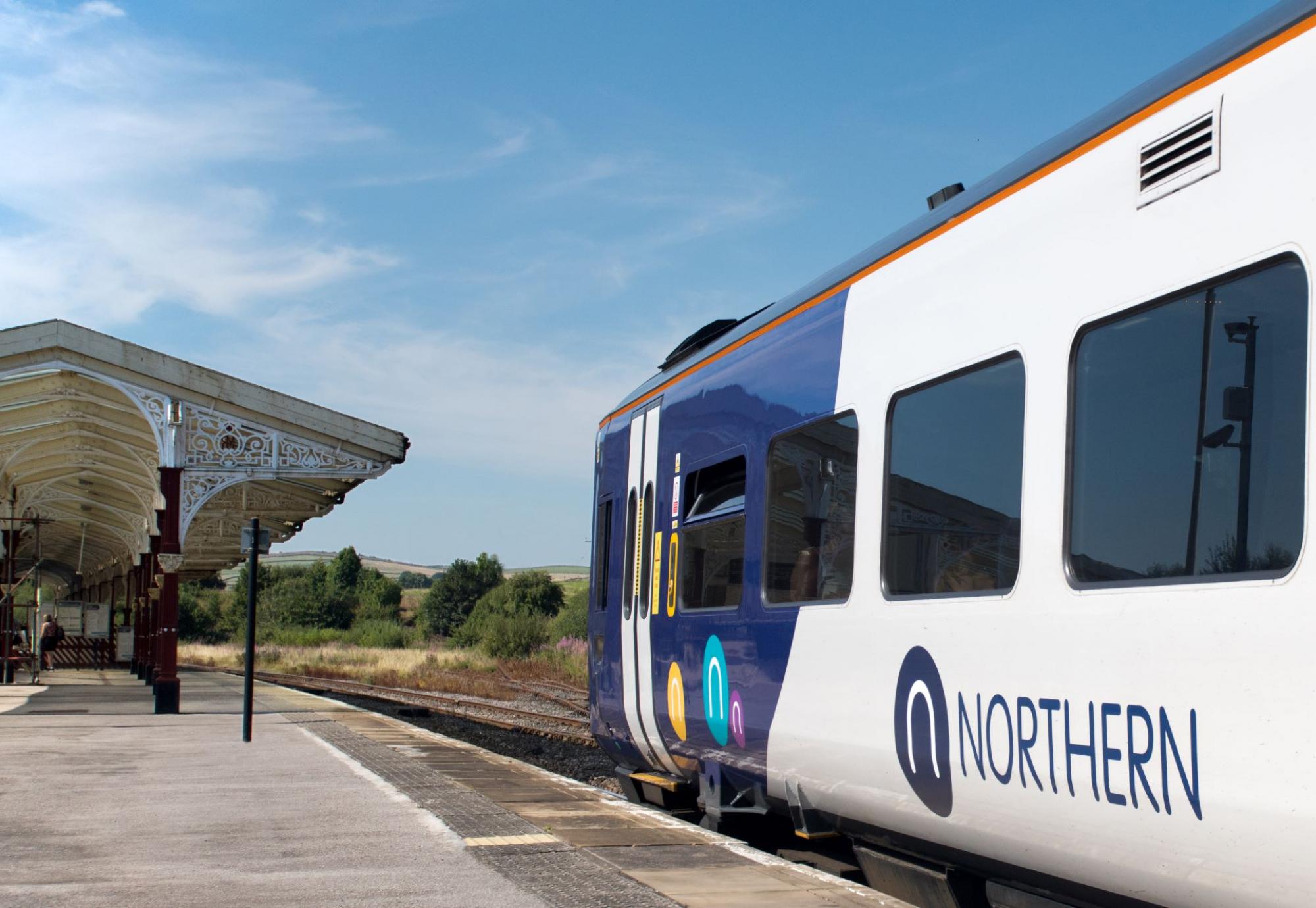 Image shows Northern trains at station