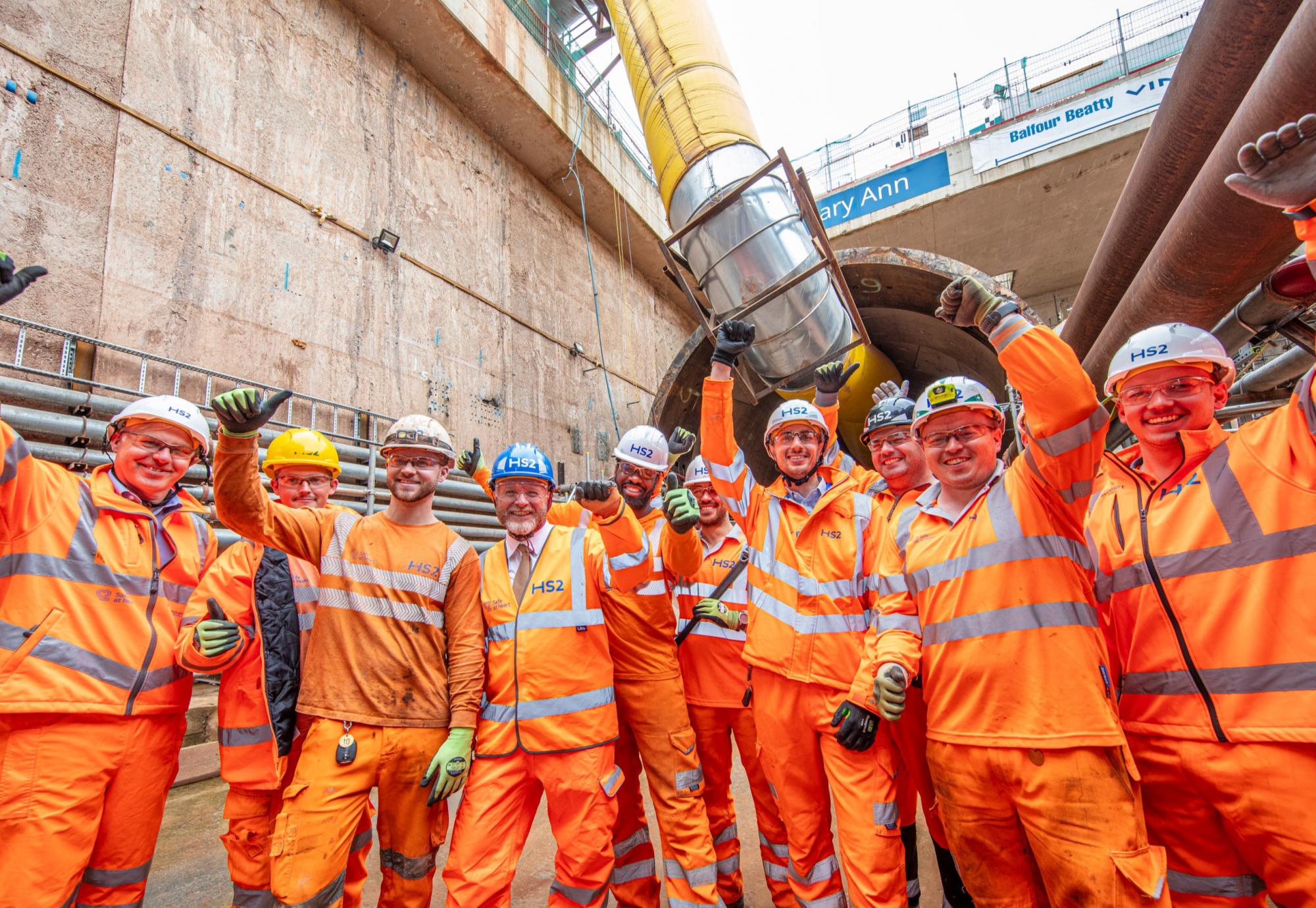 HS2 and BBV Team with Liam Byrne