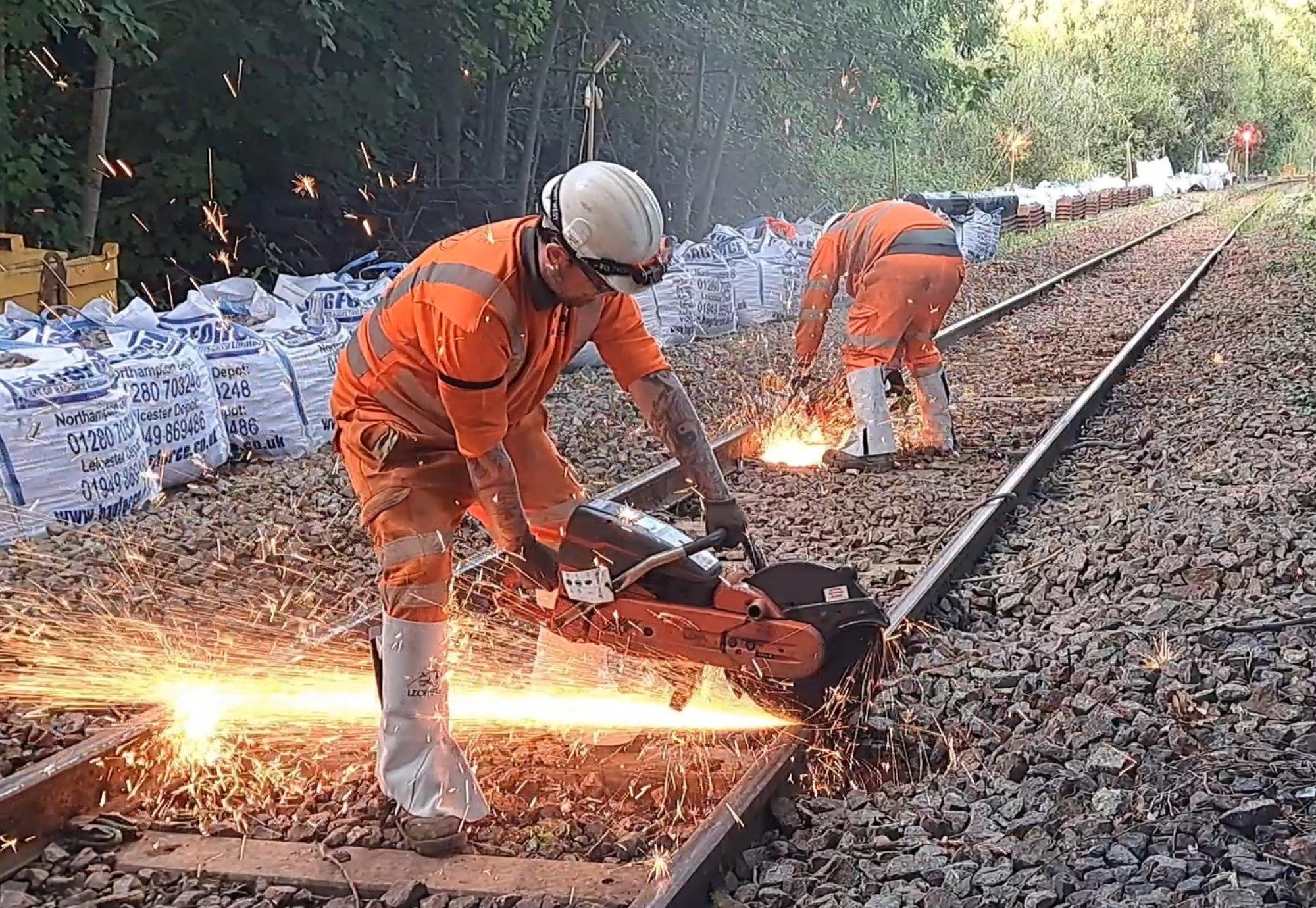 Track work at Montpelier