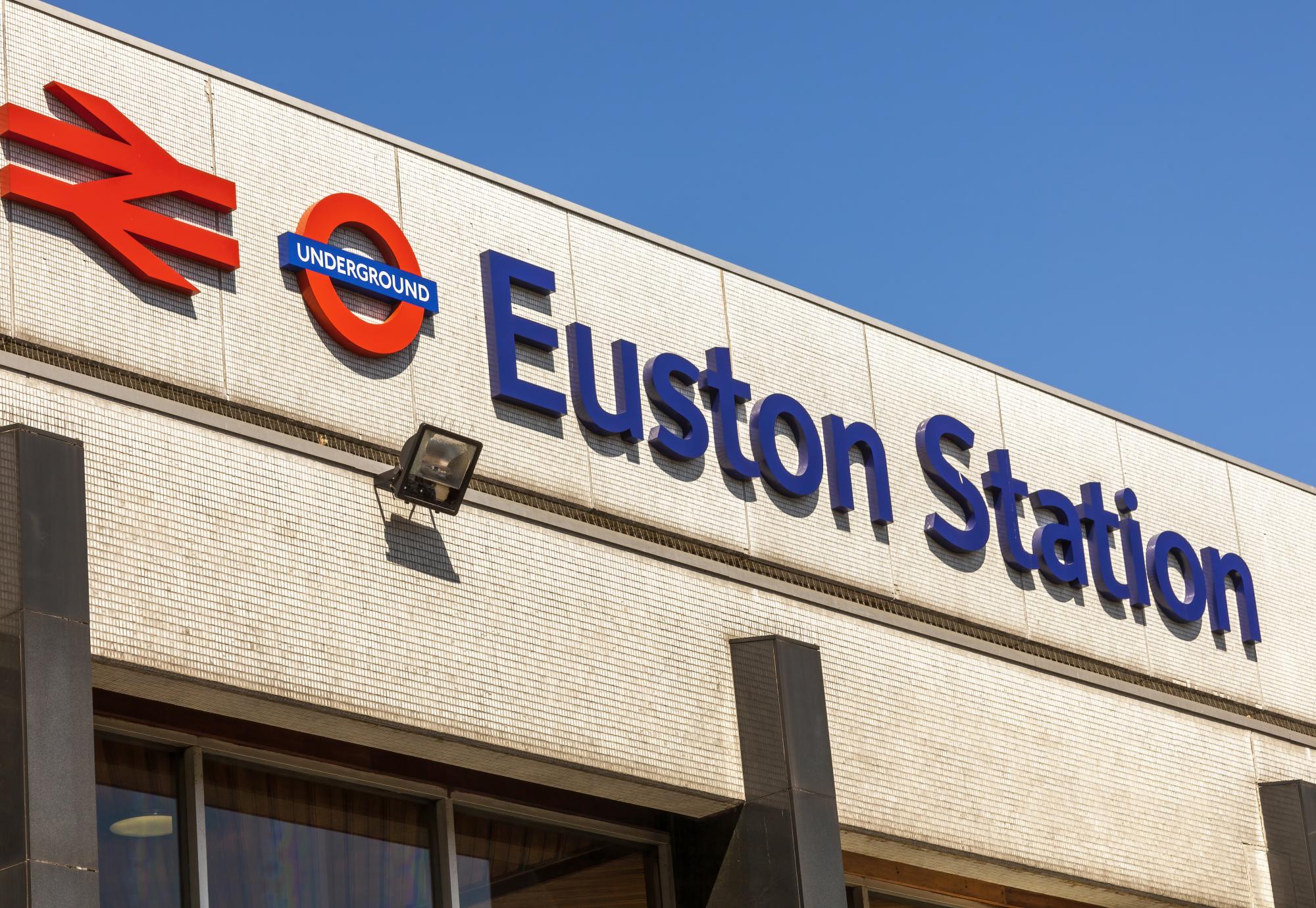 Euston Station sign