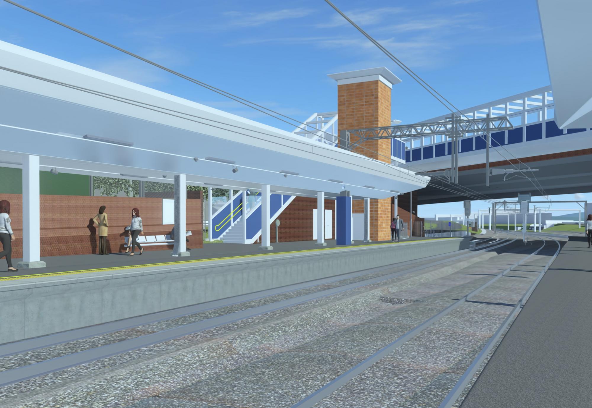 3D of new Salford Crescent Platform