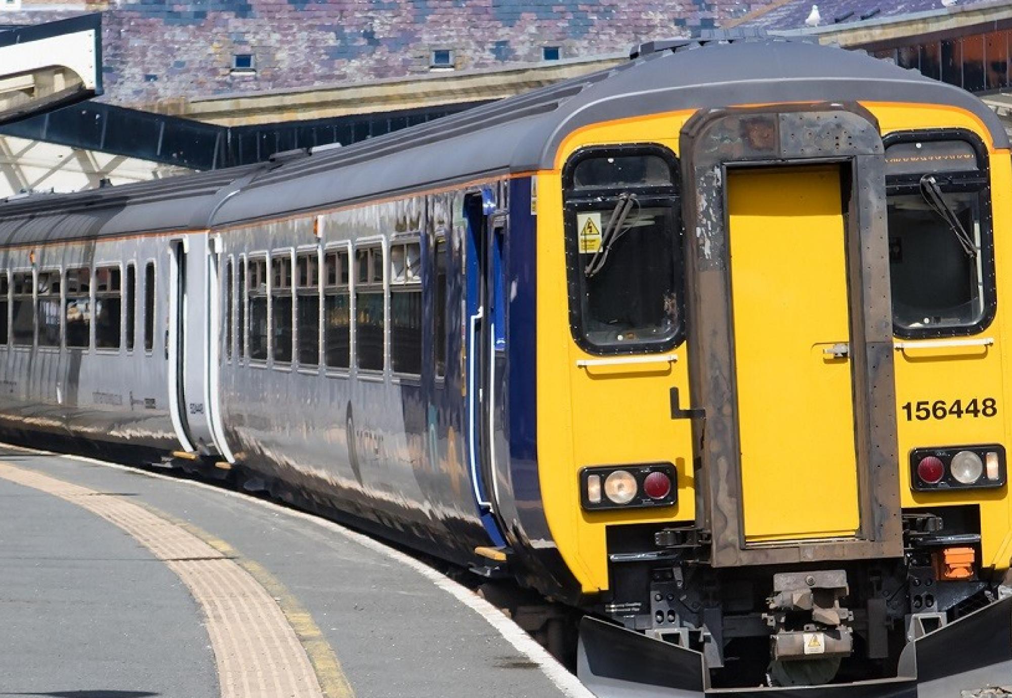 Image of one of Northern's diesel trains