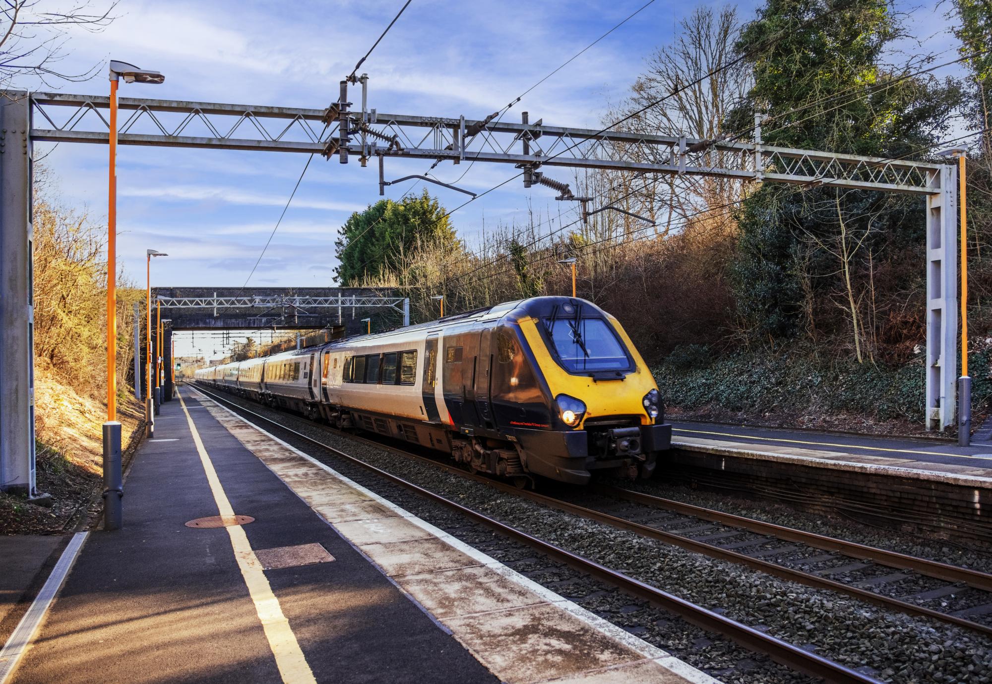 Train on a track