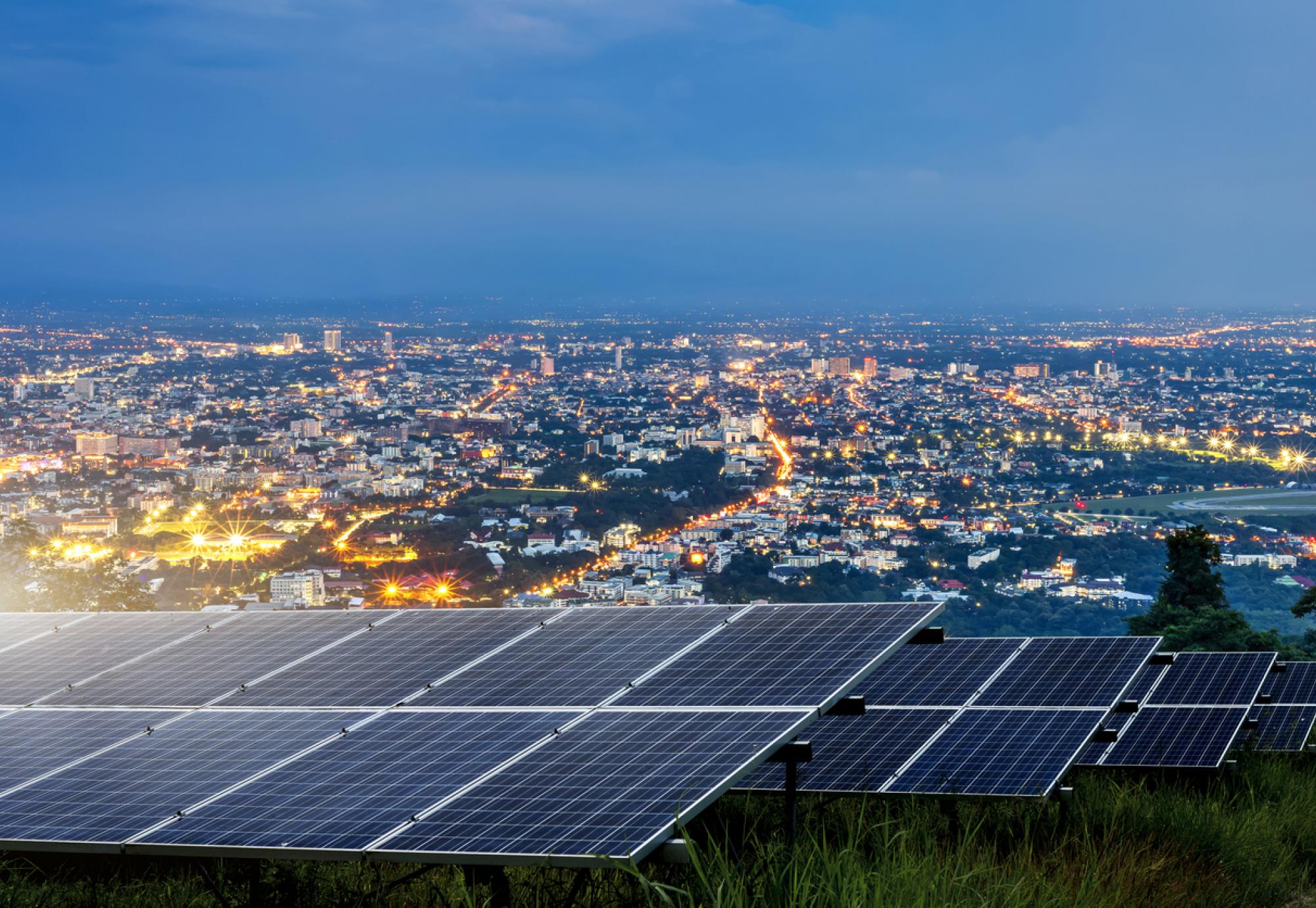 Solar Farm in a city