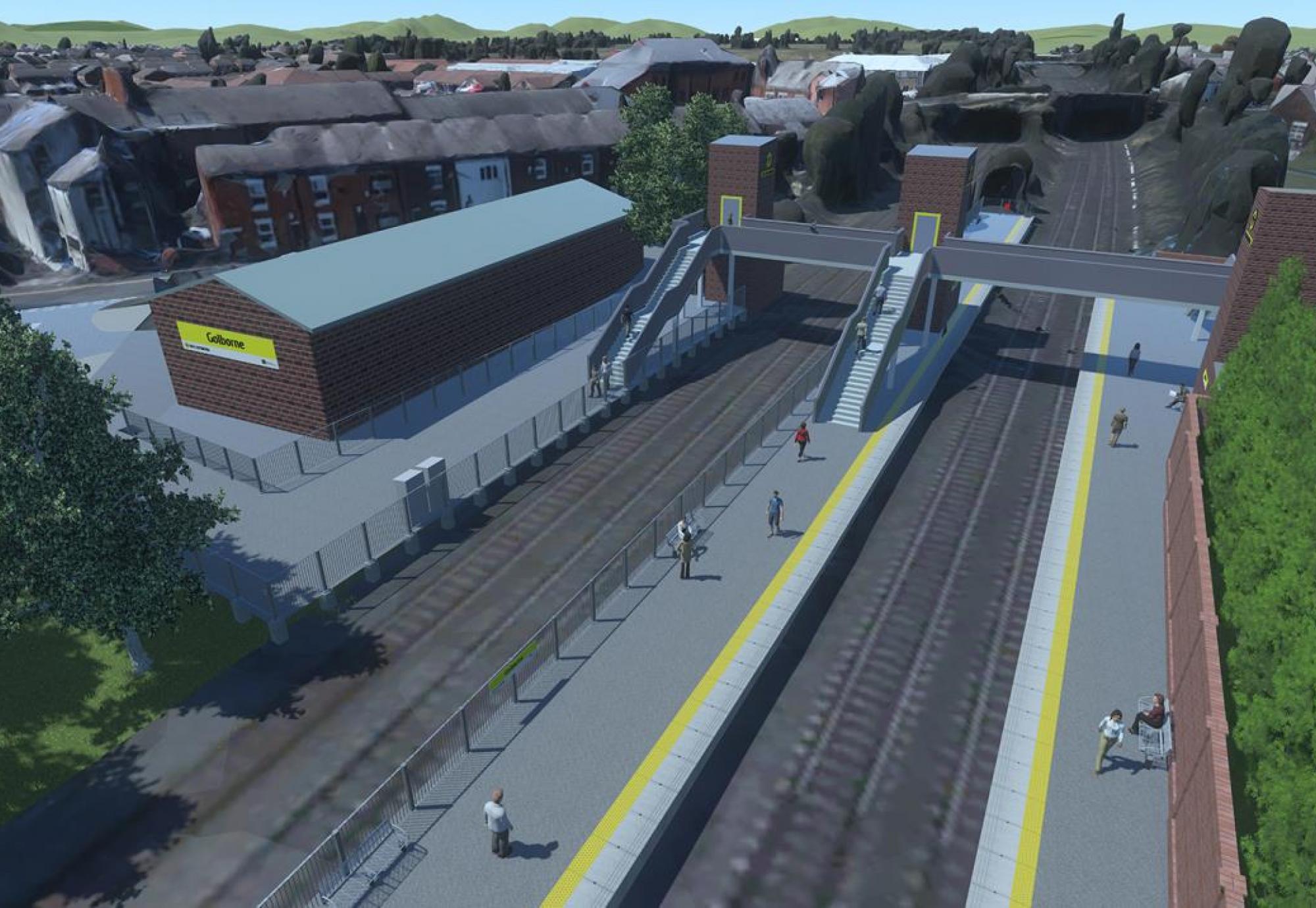 Simulated view of Golbourne Station