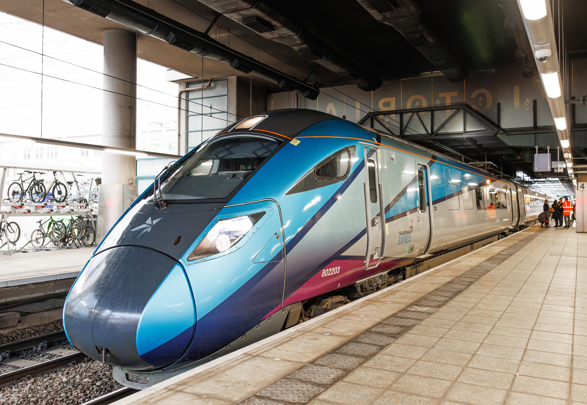 Transpennine Express Train at Manchester Victoria