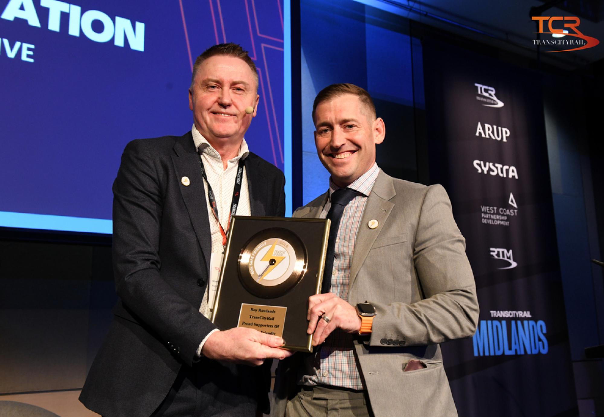 Roy and Stuart with Award