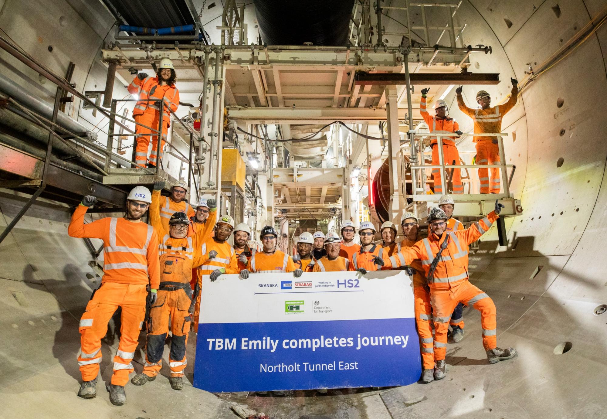 HS2 tunnelling team 