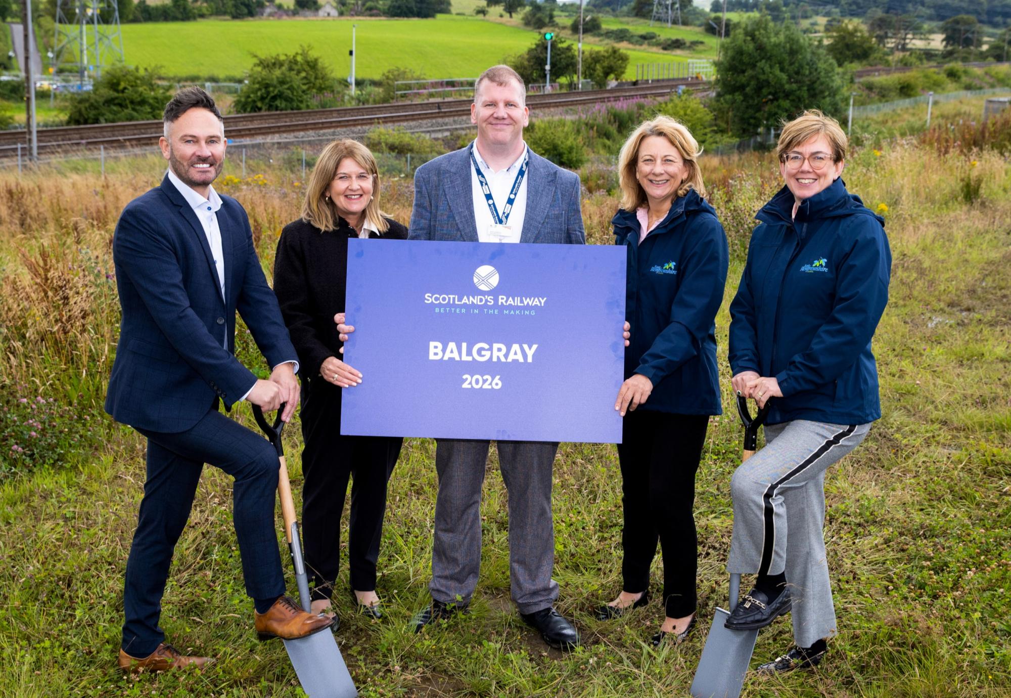 Breaking ground at Balgray Station
