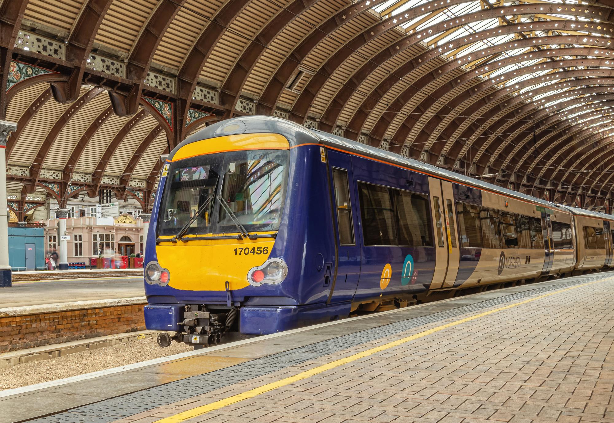 Northern train at York station