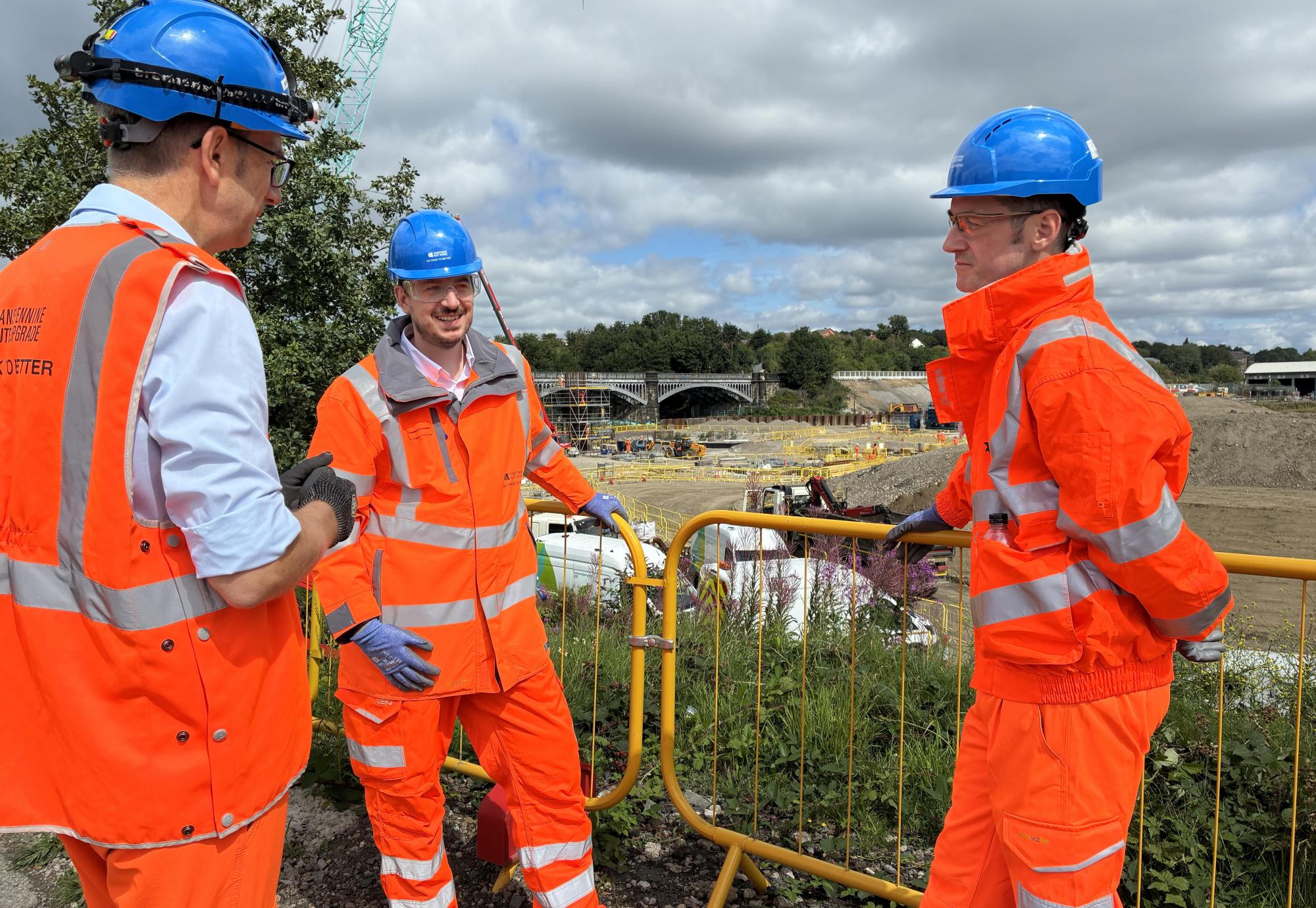 Mike Reader and Rail Staff