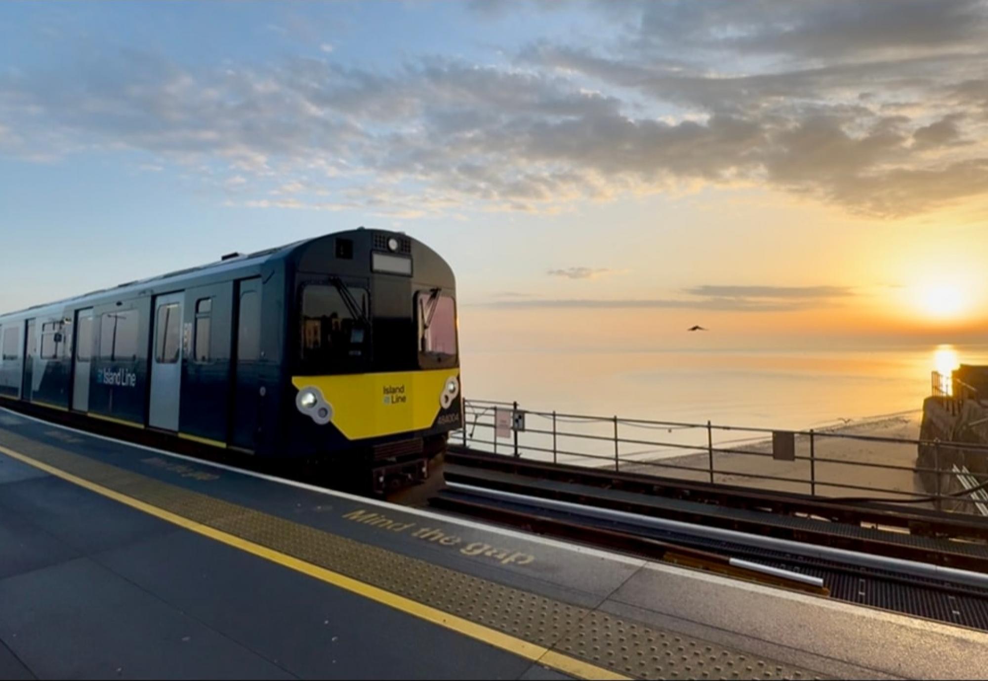 Train on the Island Line