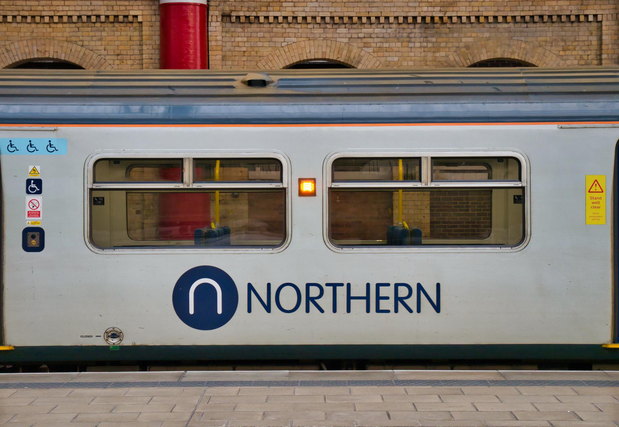 Northern train at a platform