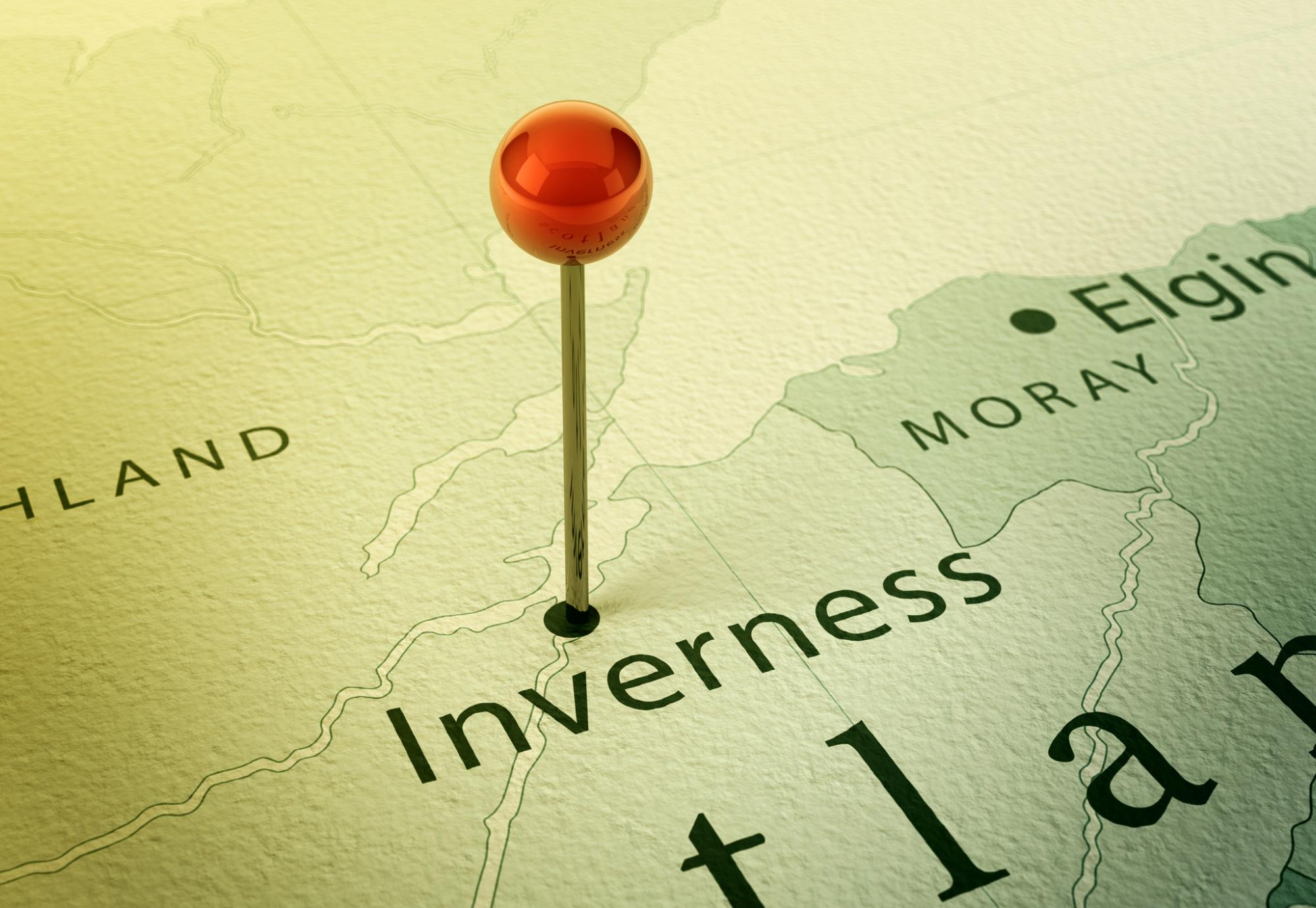 Inverness map pin