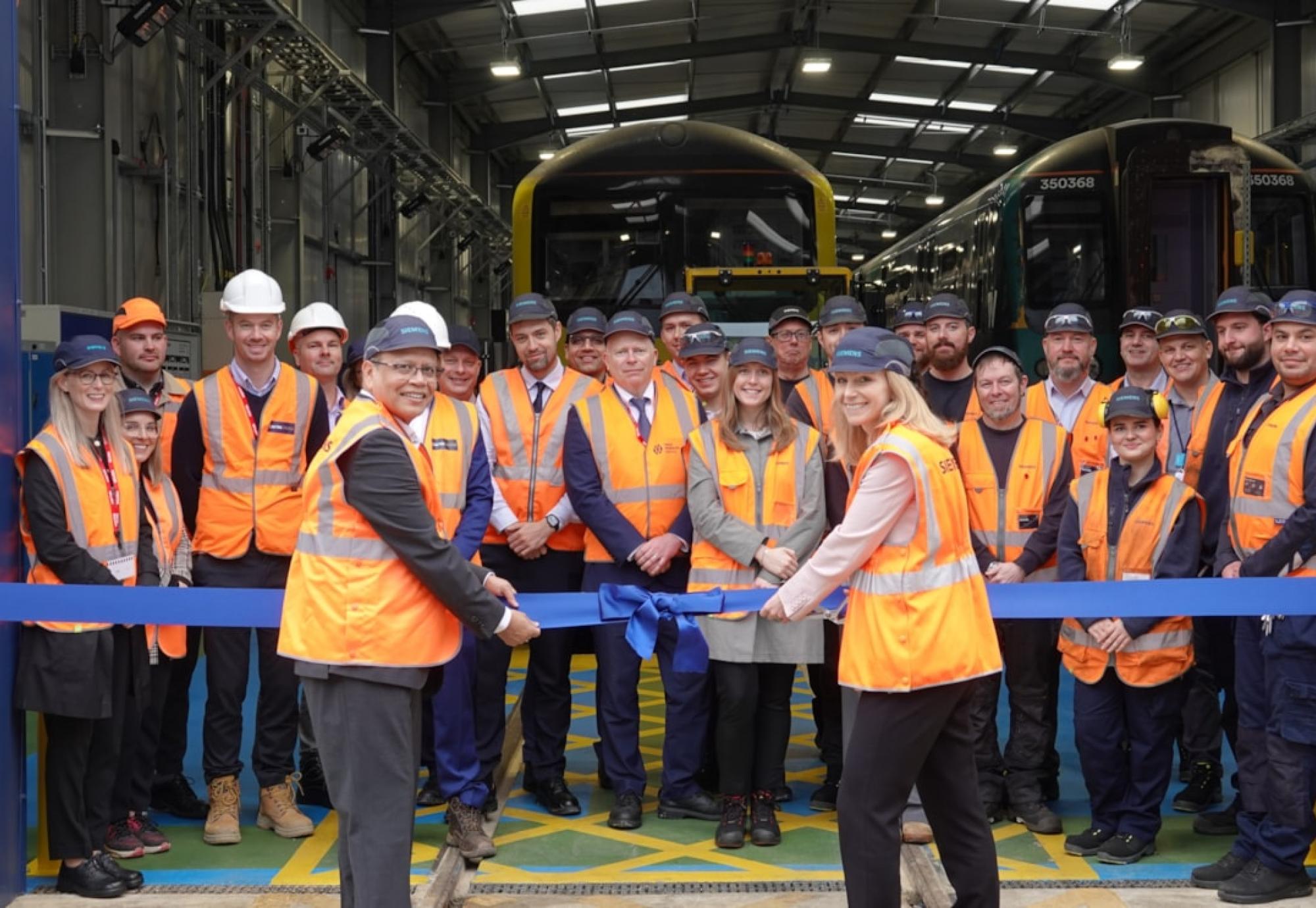 Siemens train centre opening