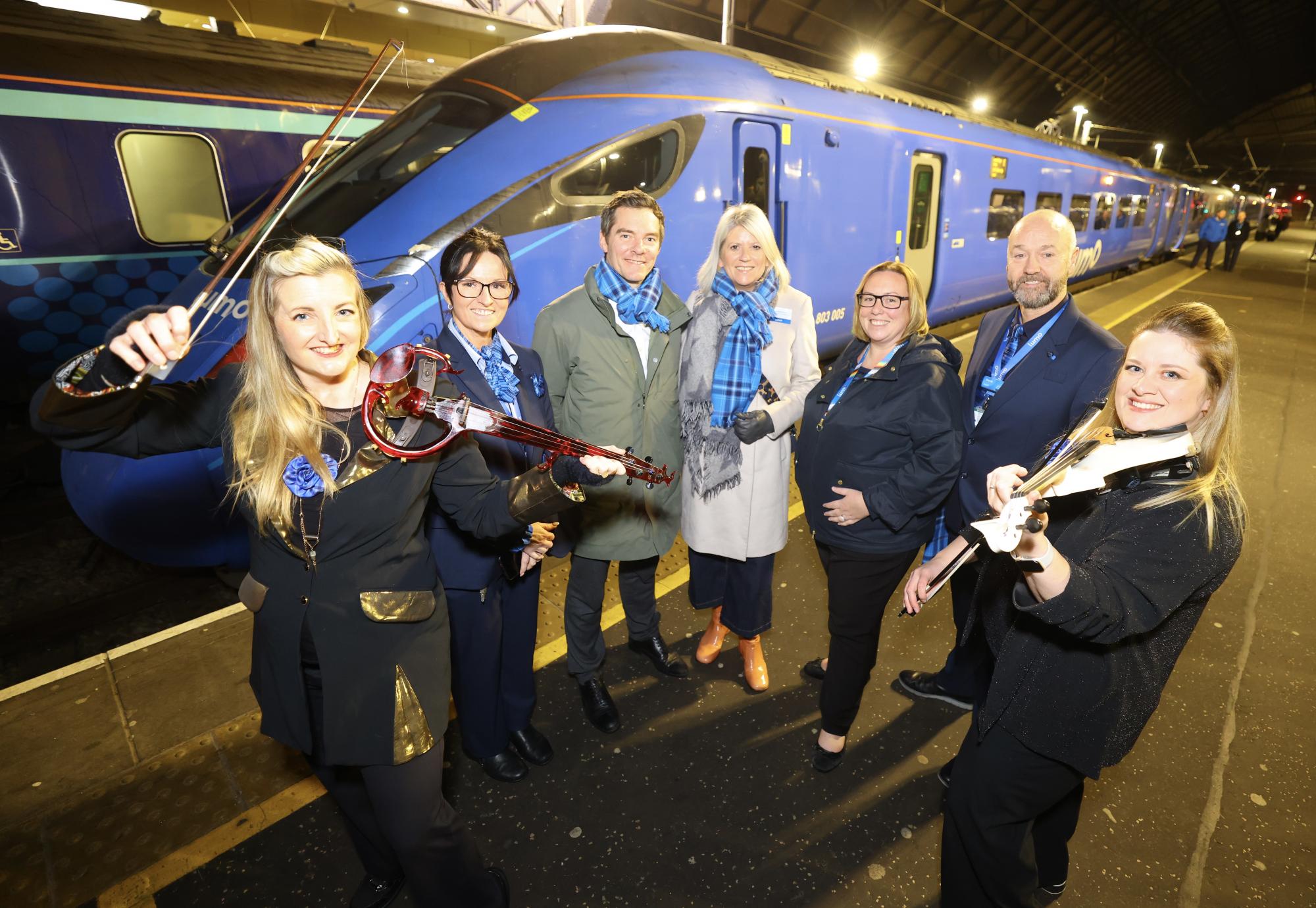 Team celebrating launch of new Lumo Service