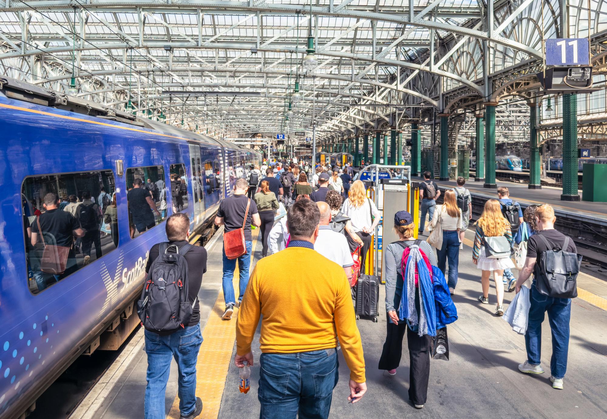 Scotrail Train on a platform