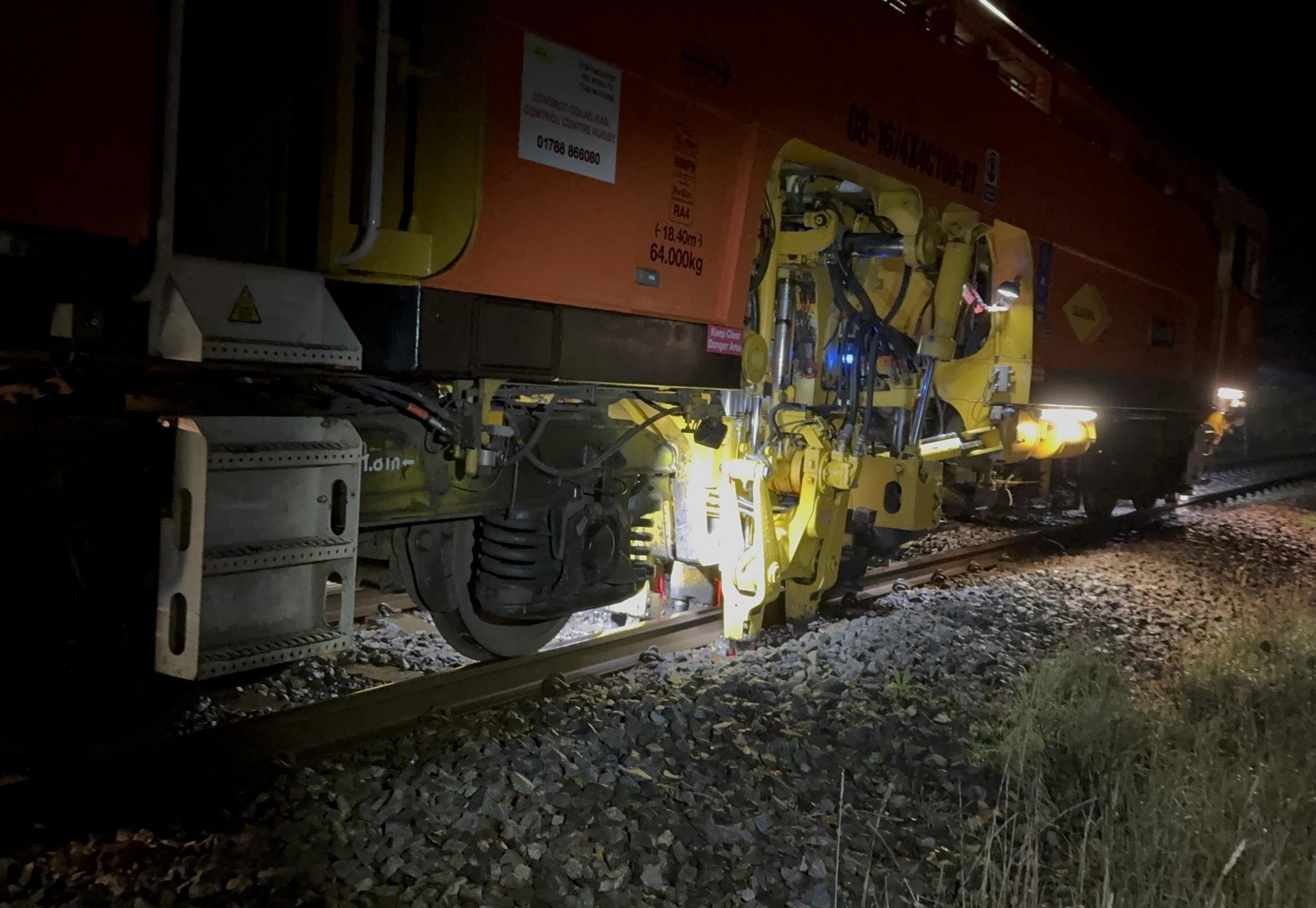 Tamping on the West of England line