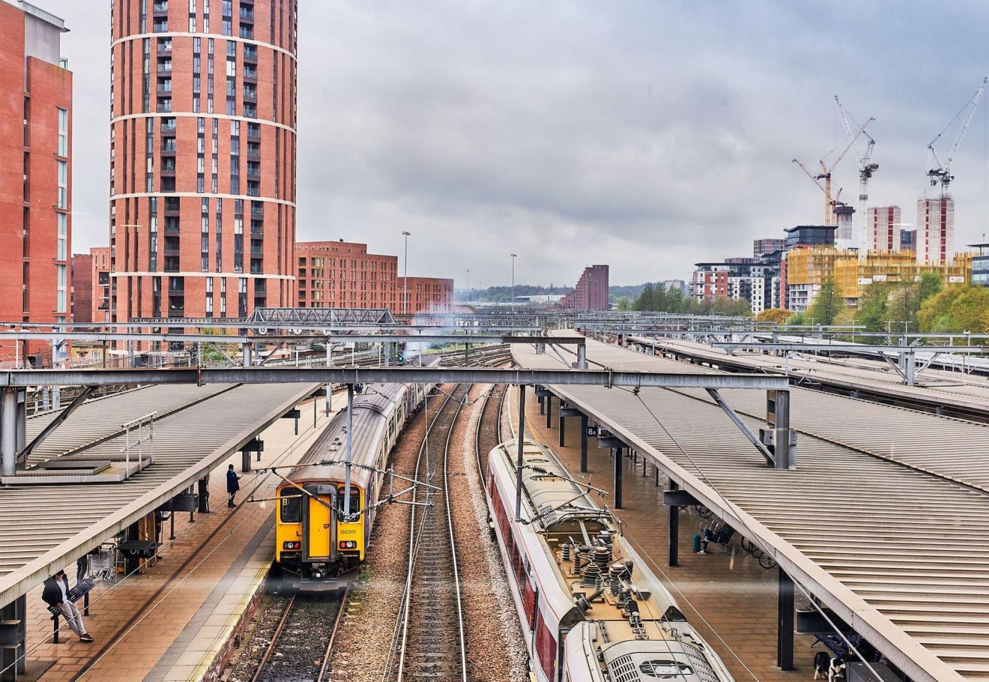 Image of train at a station