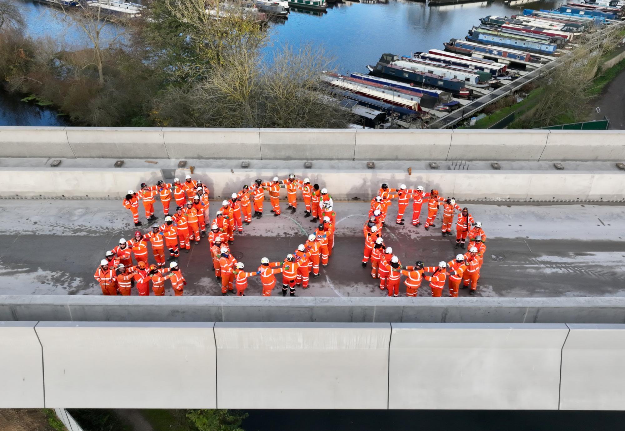 HS2 celebrates Railway 200 at newly built Colne Valley Viaduct (credit HS2)_cropped