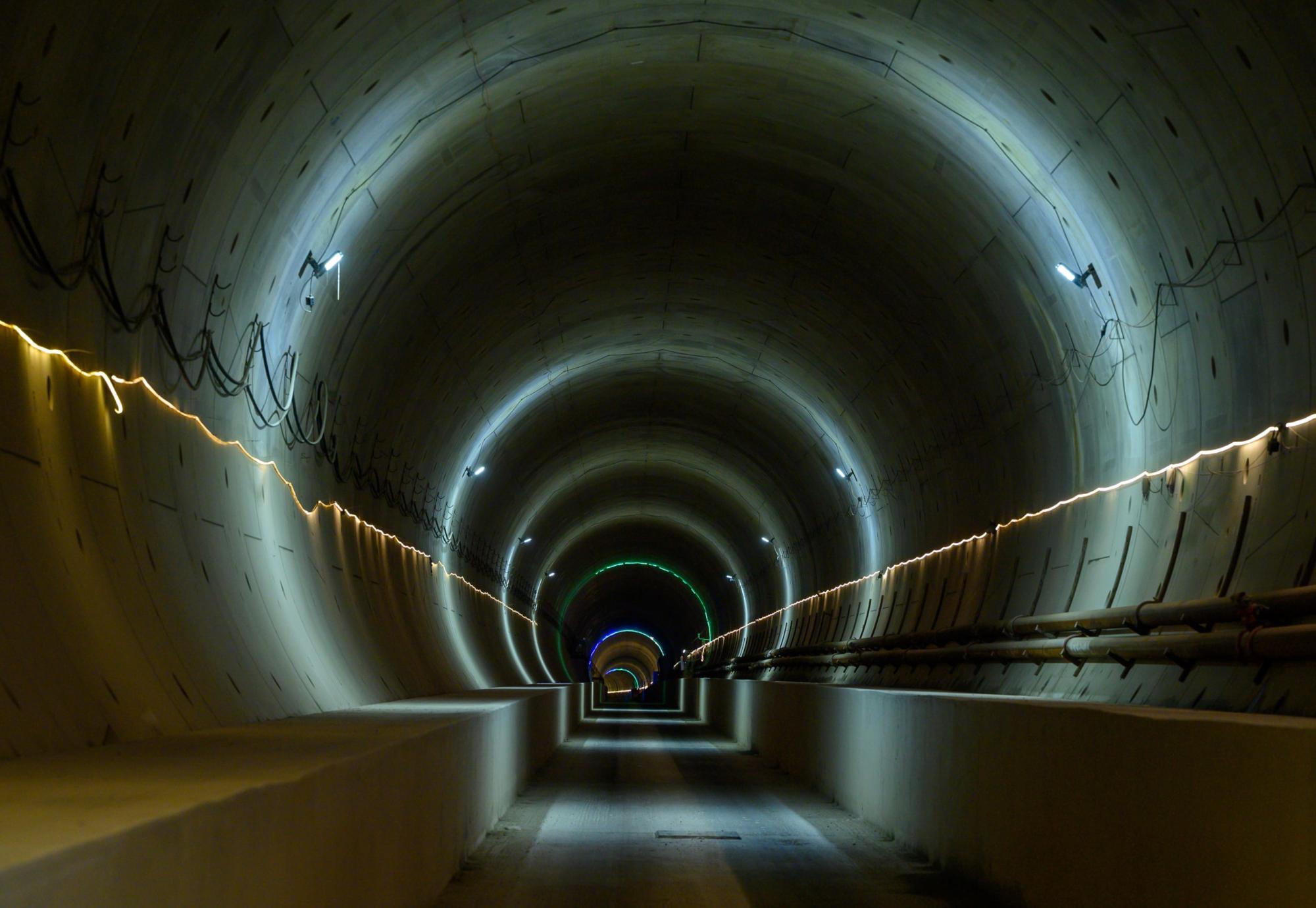 View inside HS2s Chiltern Tunnel