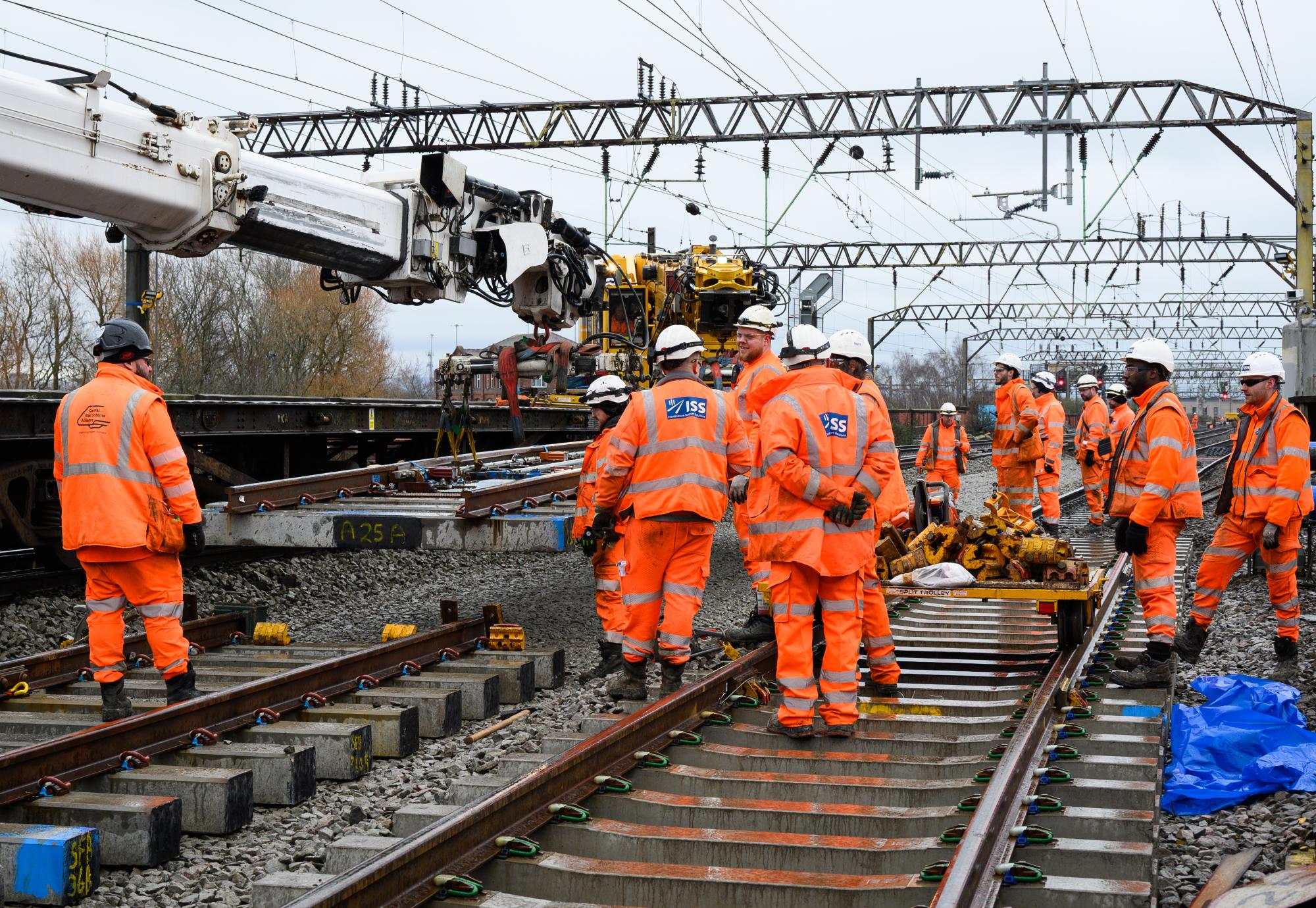 Trackside workers at Piccadilly