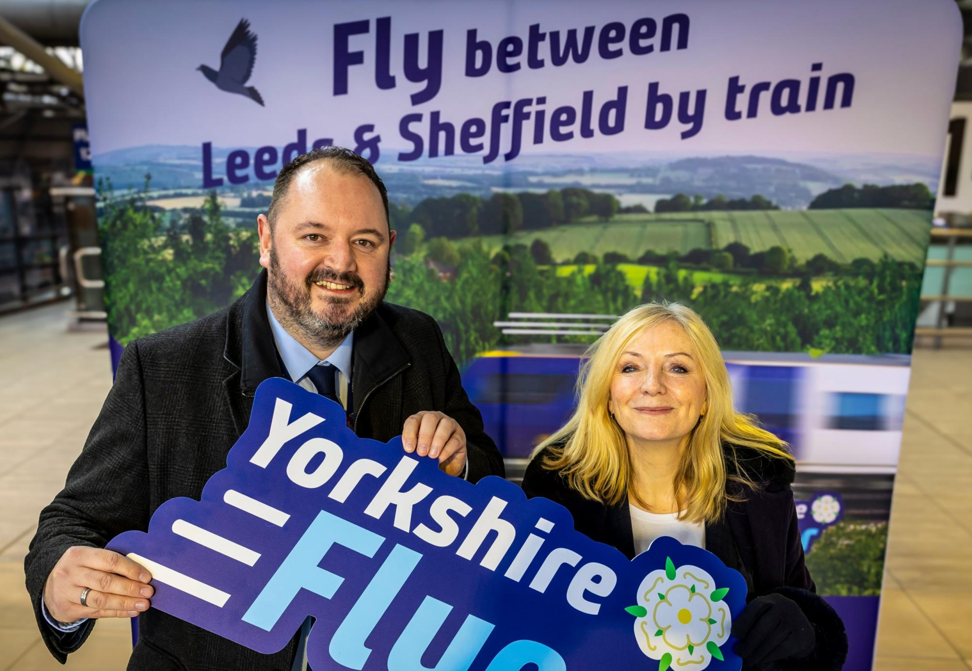Celebrating the launch of the Yorkshire Flyer